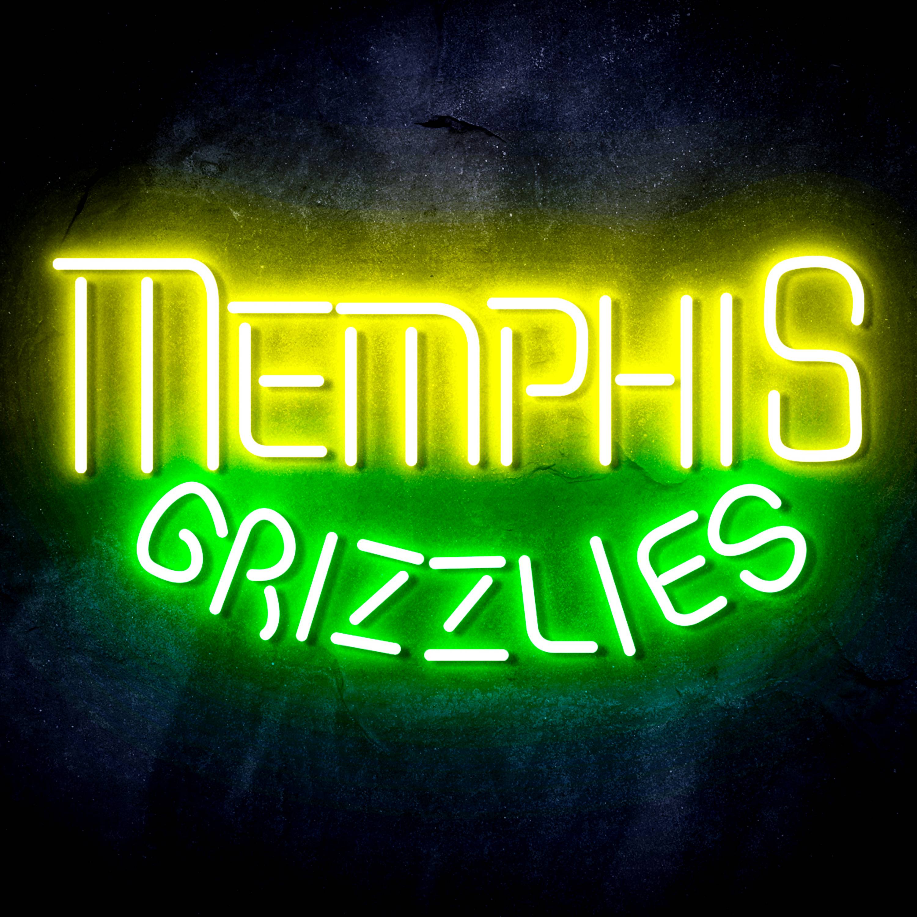 NBA Memphis Grizzlies Flex Neon-like LED Sign