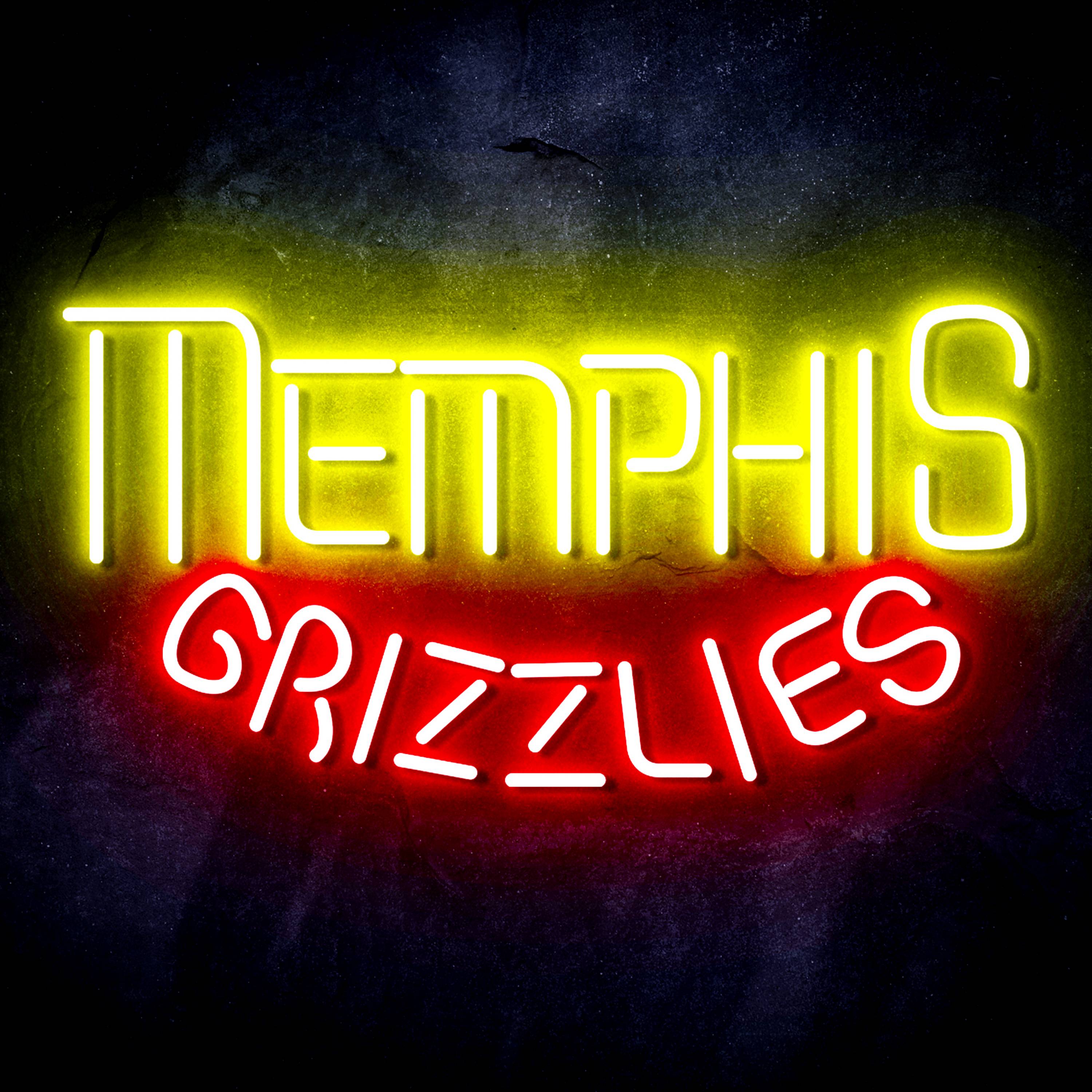 NBA Memphis Grizzlies Flex Neon-like LED Sign