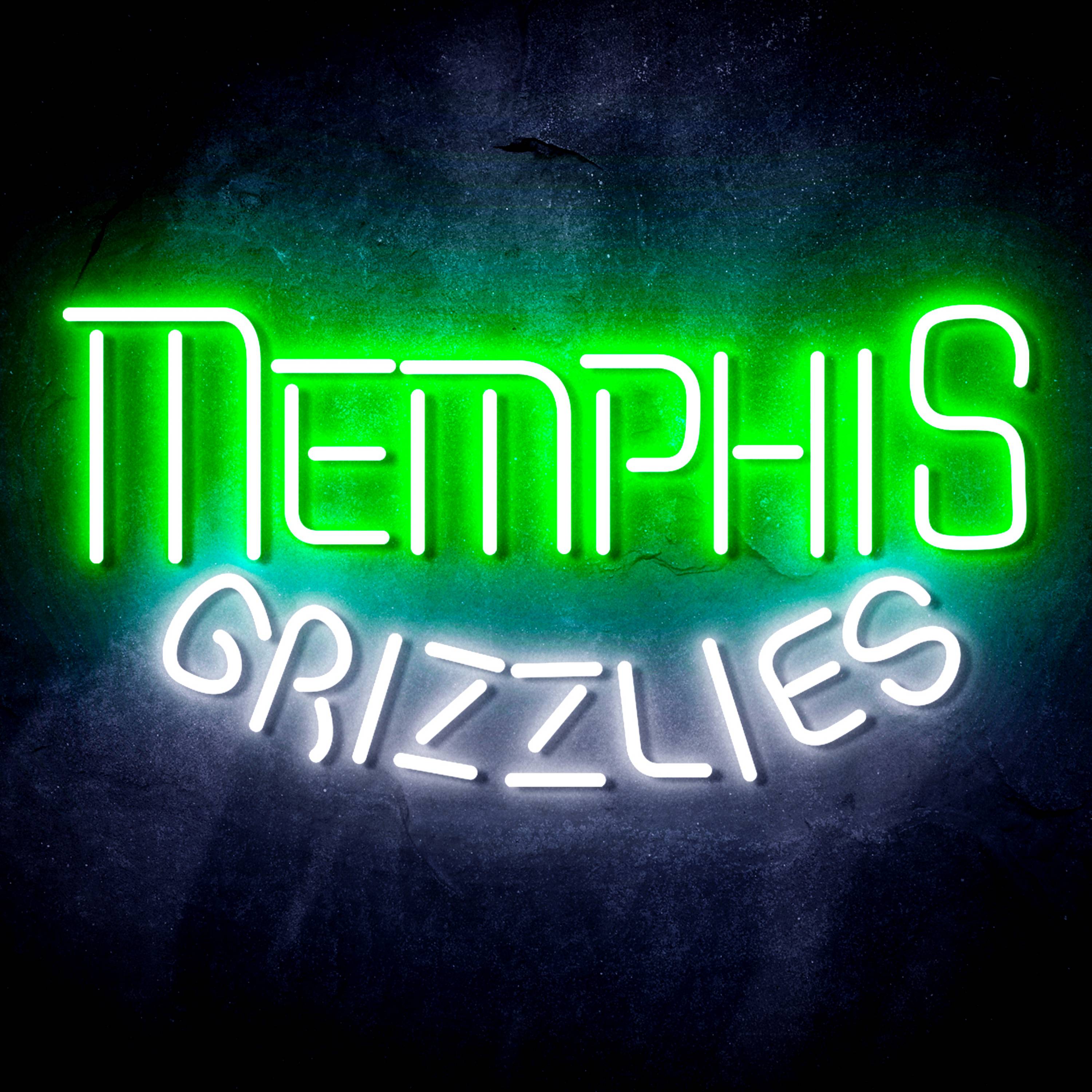 NBA Memphis Grizzlies Flex Neon-like LED Sign