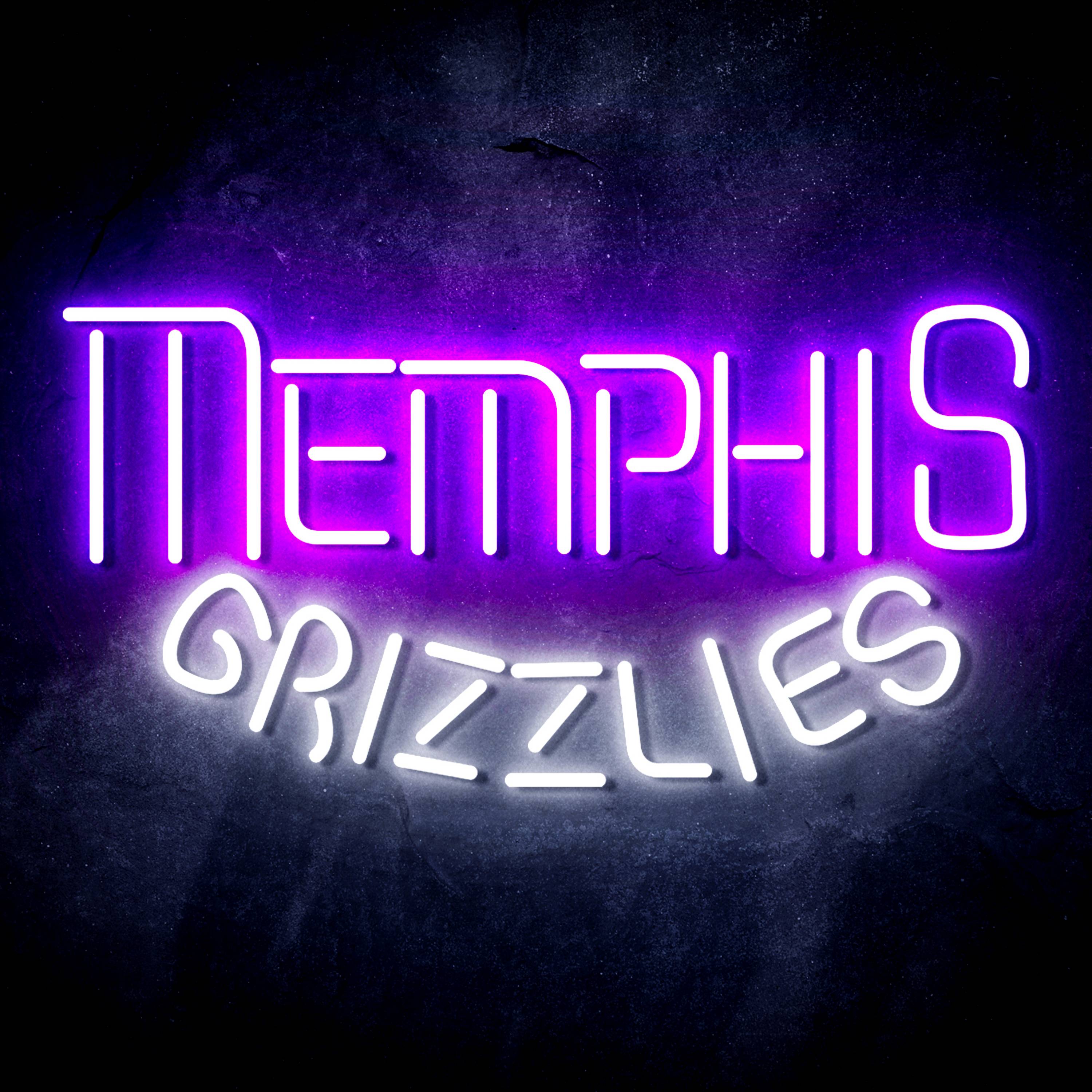 NBA Memphis Grizzlies Flex Neon-like LED Sign