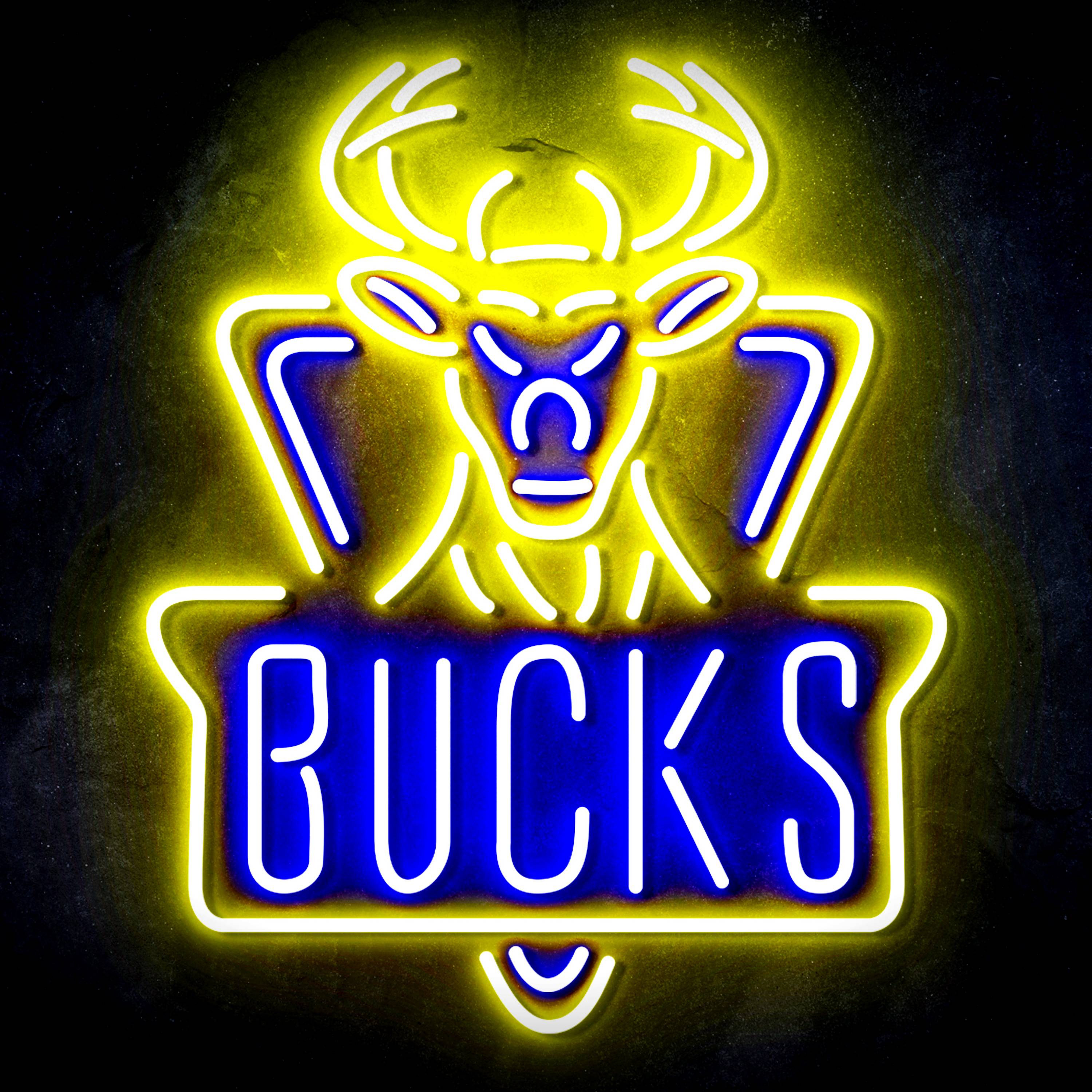 NBA Milwaukee Bucks Flex Neon-like LED Sign