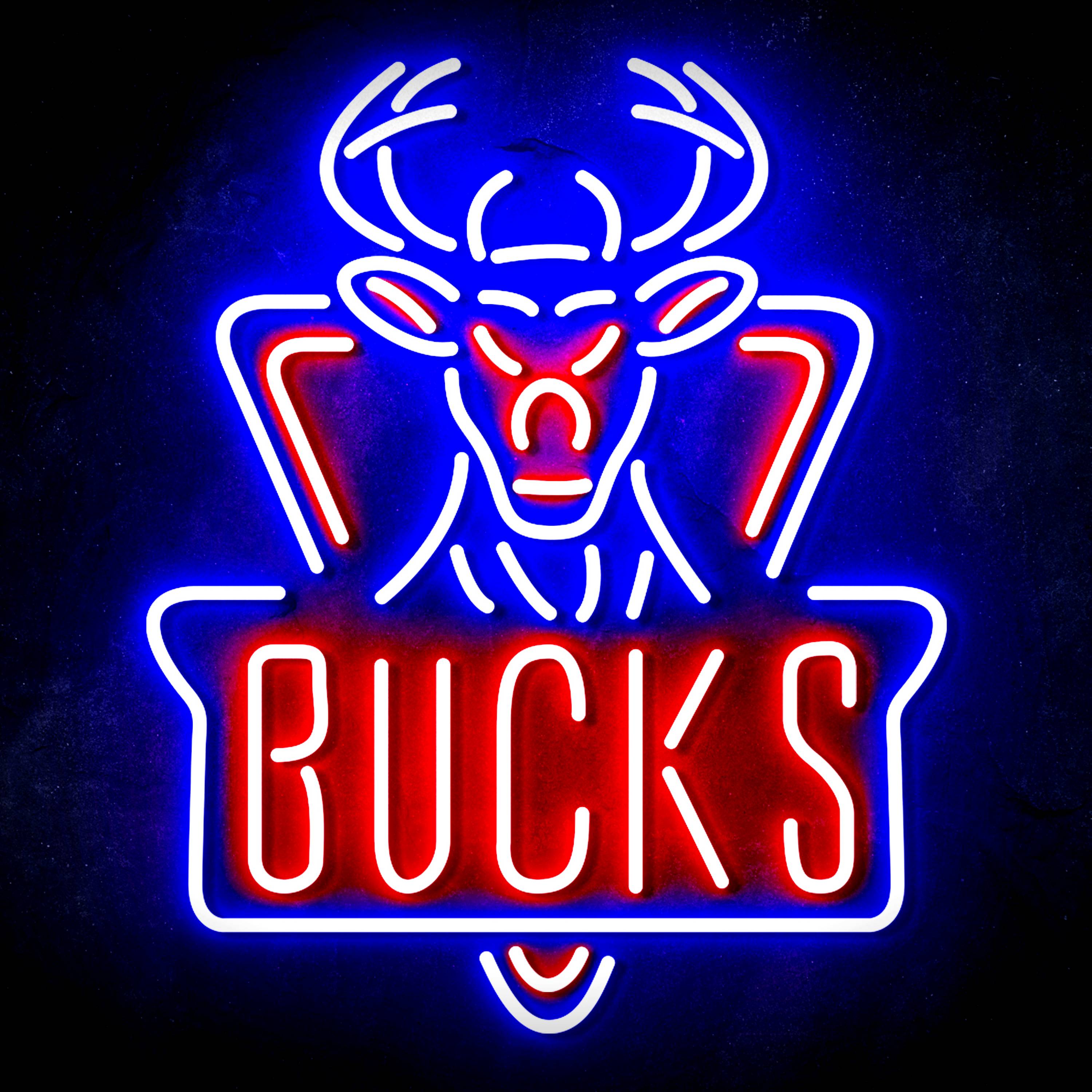 NBA Milwaukee Bucks Flex Neon-like LED Sign