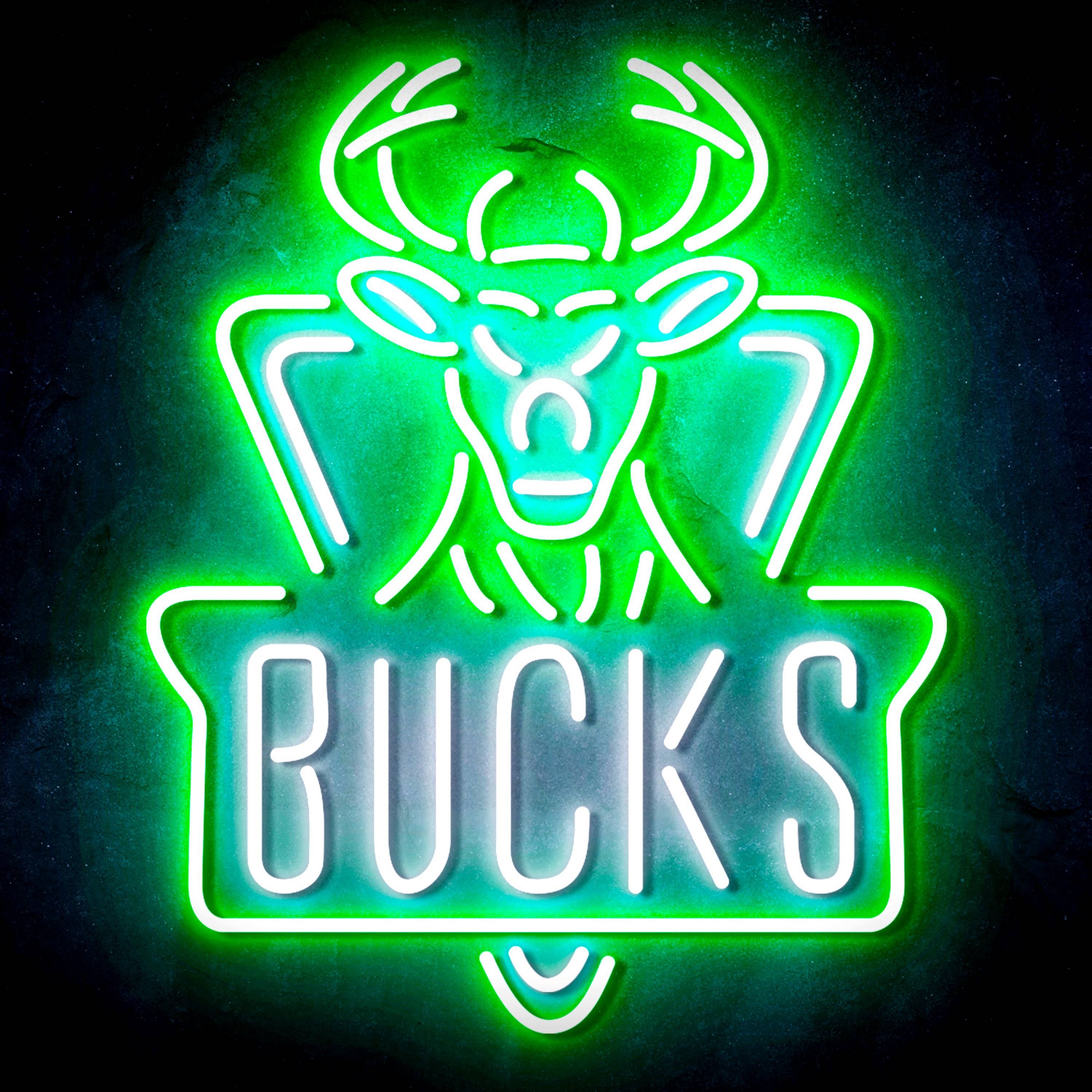 NBA Milwaukee Bucks Flex Neon-like LED Sign