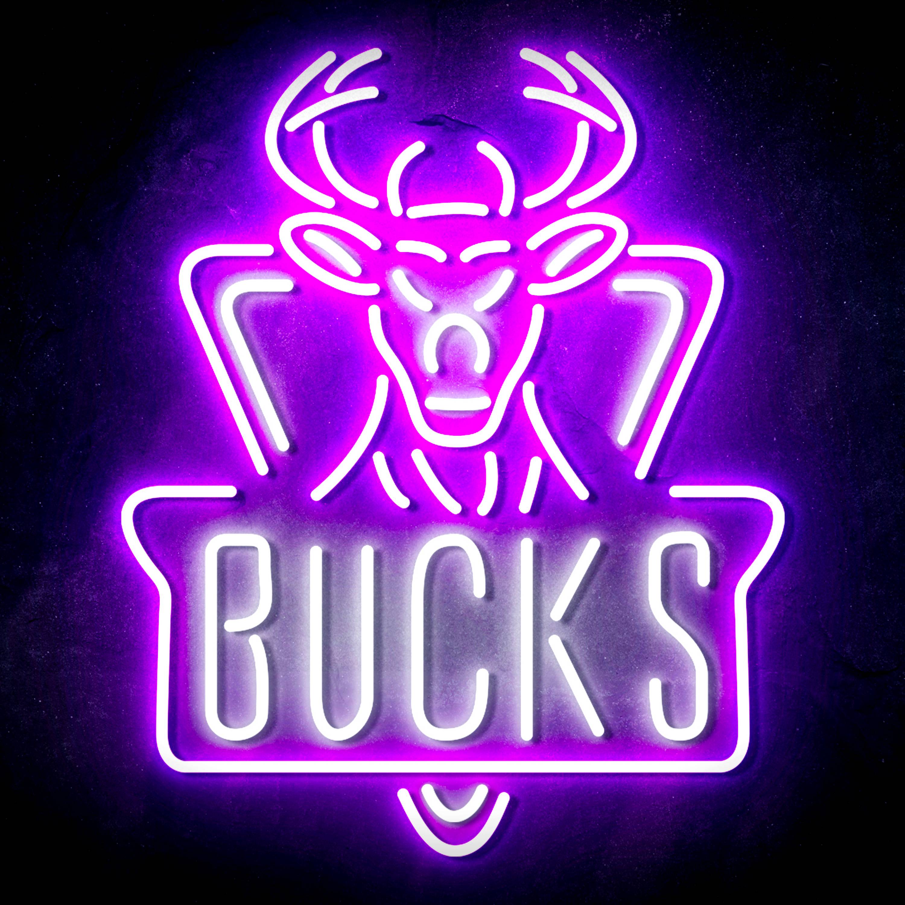 NBA Milwaukee Bucks Flex Neon-like LED Sign