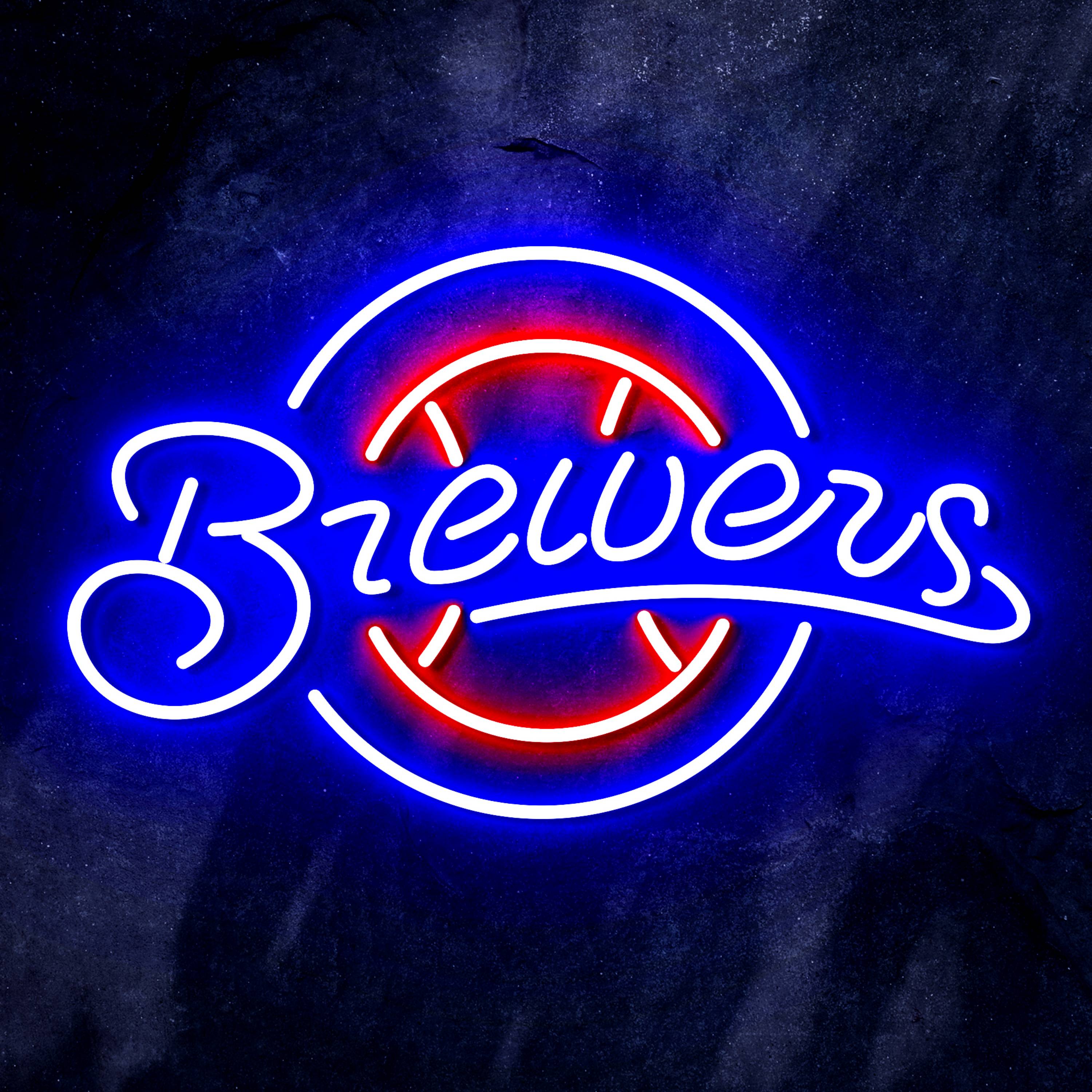 MLB Milwaukee Brewers Flex Neon-like LED Sign