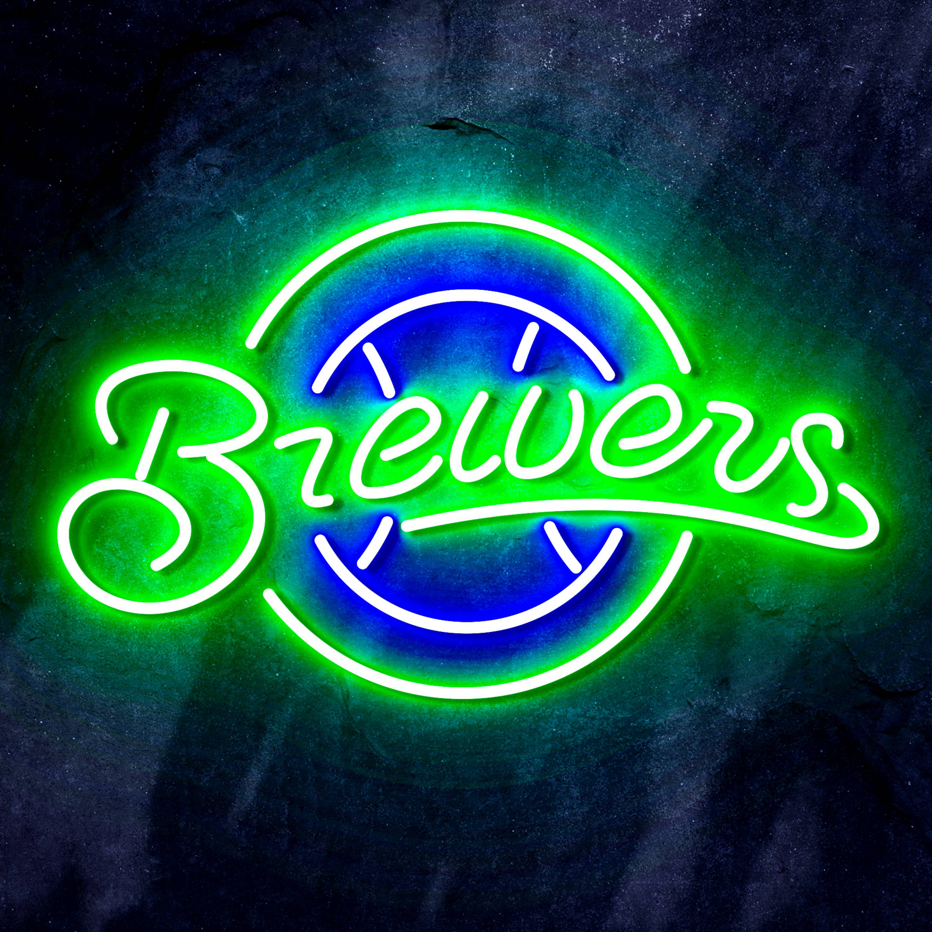 MLB Milwaukee Brewers Flex Neon-like LED Sign