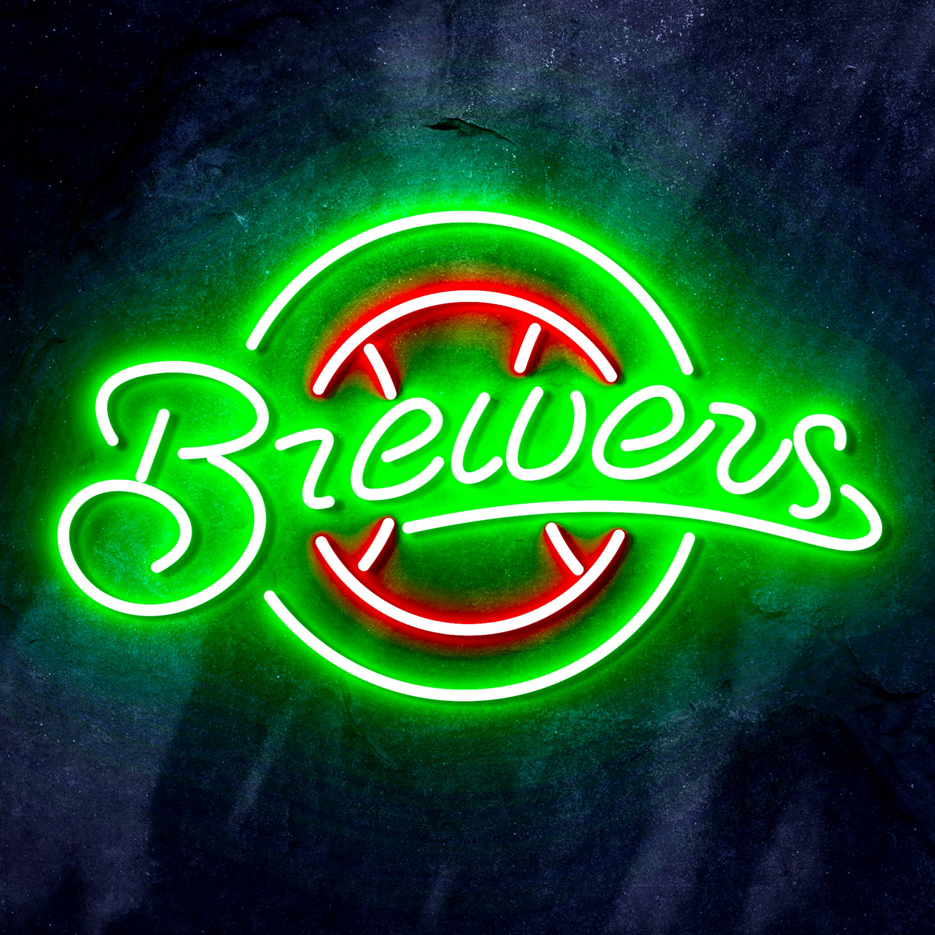 MLB Milwaukee Brewers Flex Neon-like LED Sign