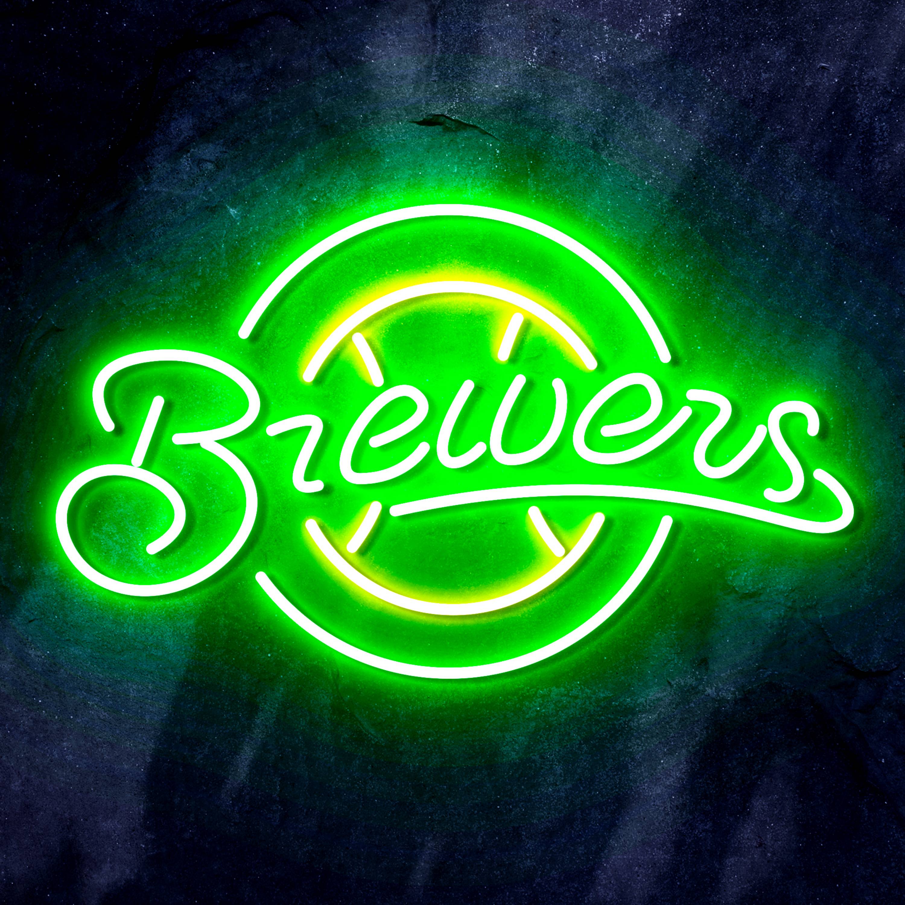 MLB Milwaukee Brewers Flex Neon-like LED Sign