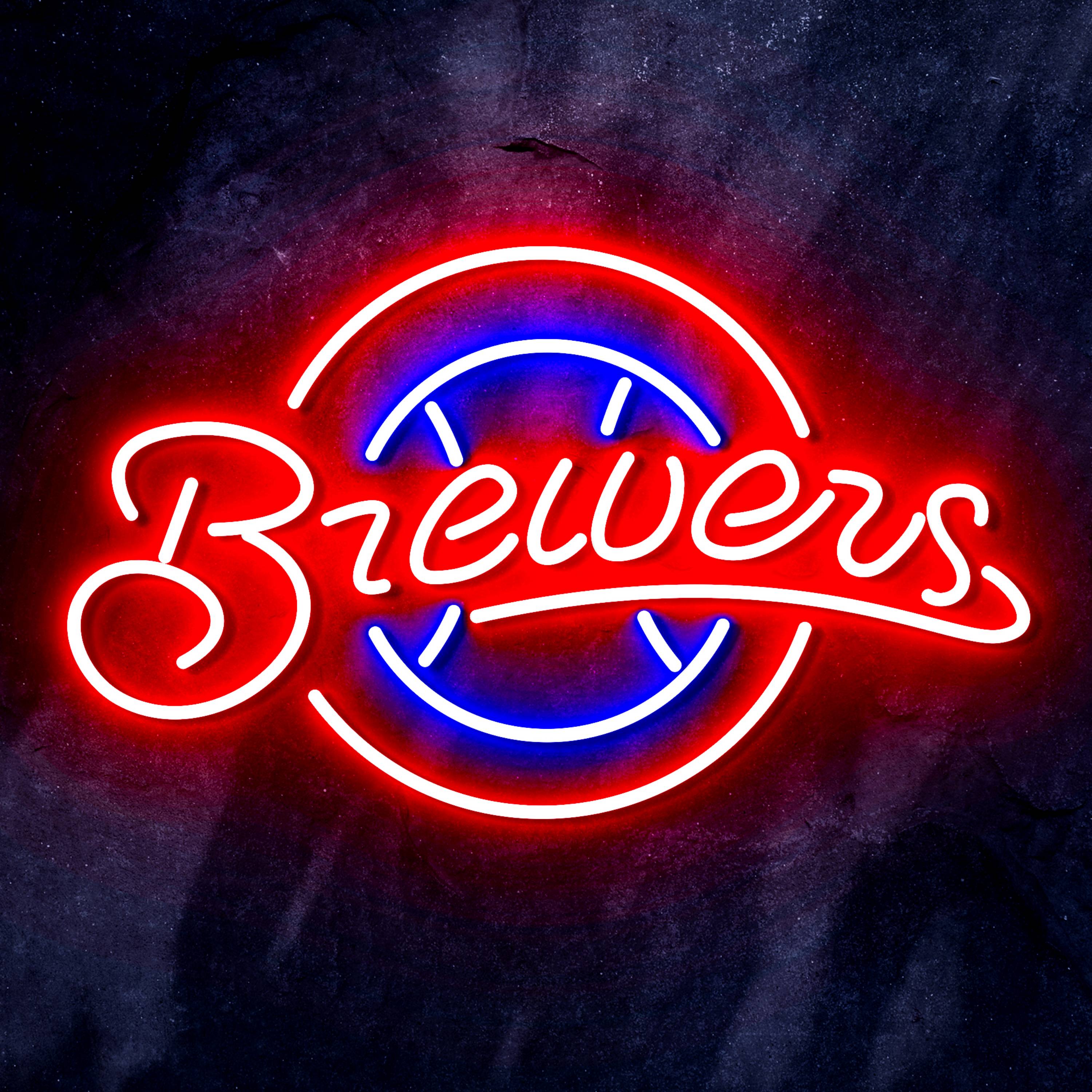 MLB Milwaukee Brewers Flex Neon-like LED Sign