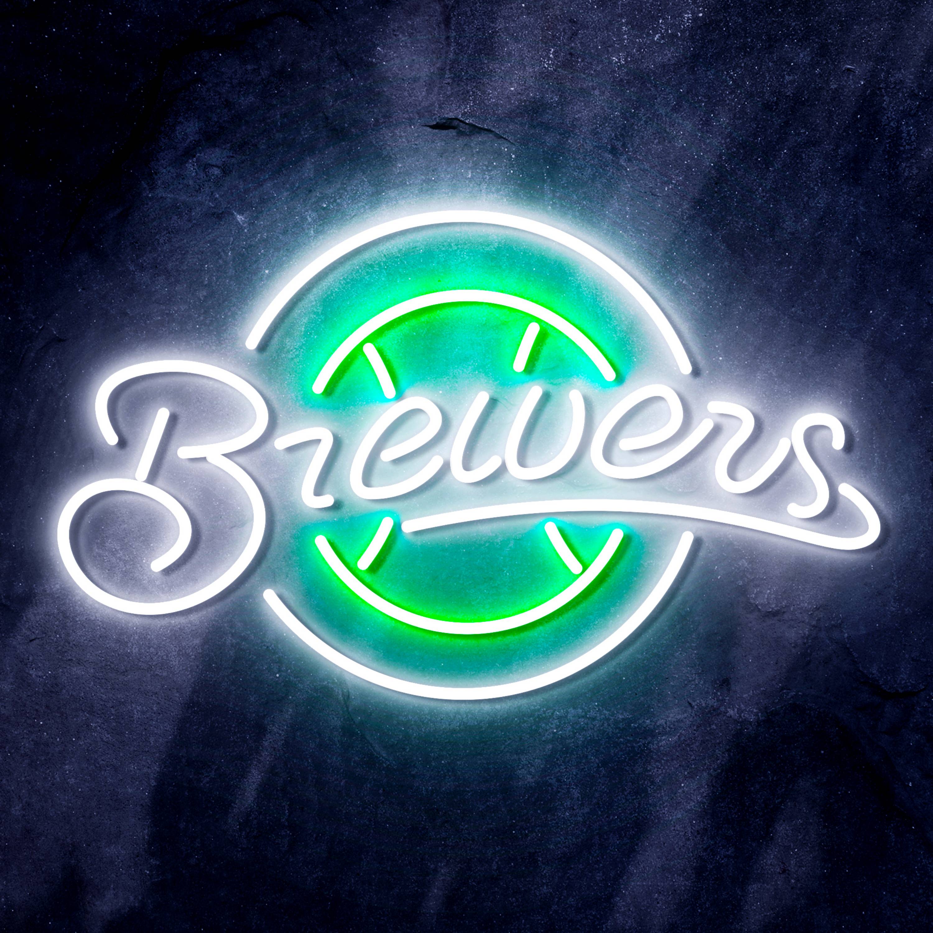 MLB Milwaukee Brewers Flex Neon-like LED Sign