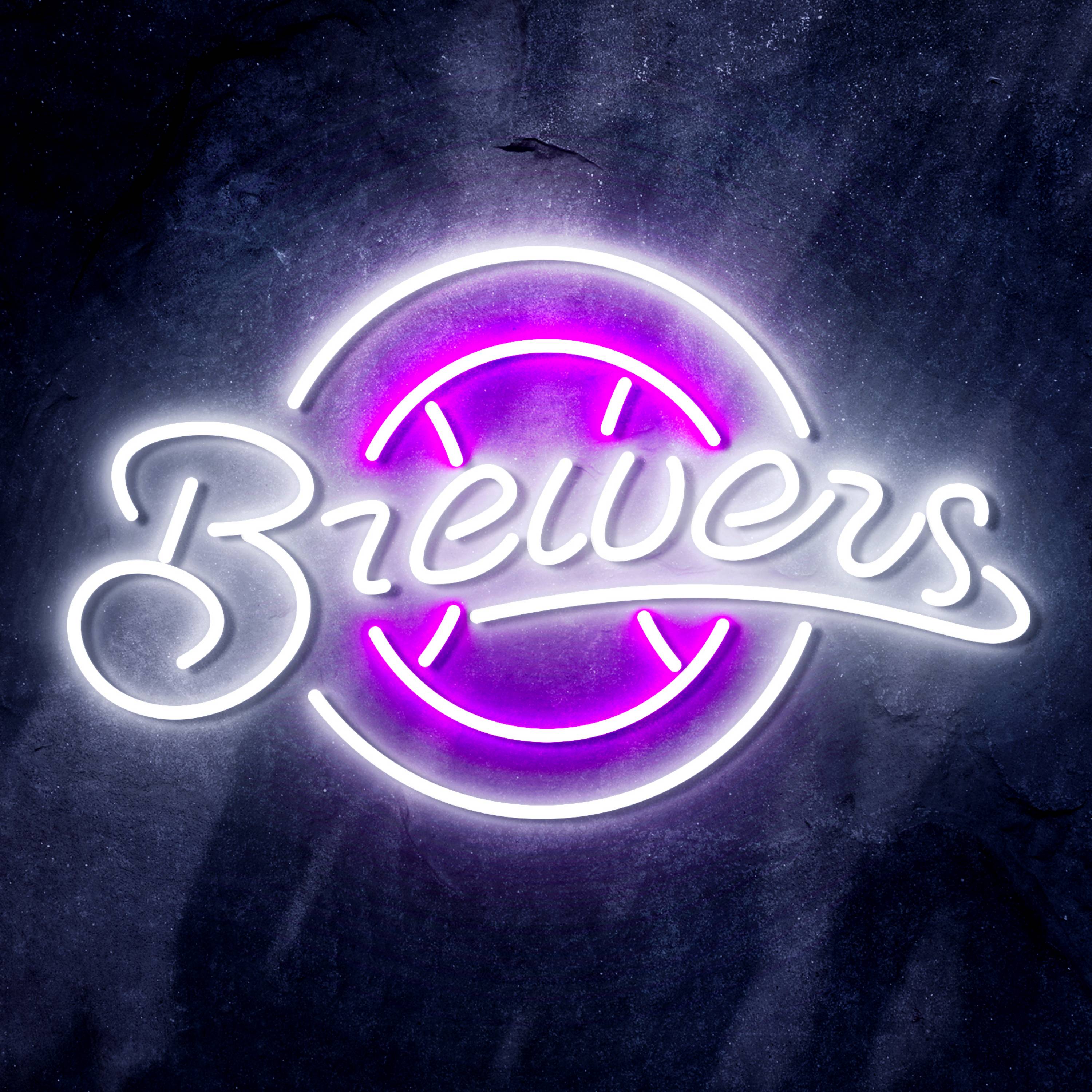 MLB Milwaukee Brewers Flex Neon-like LED Sign