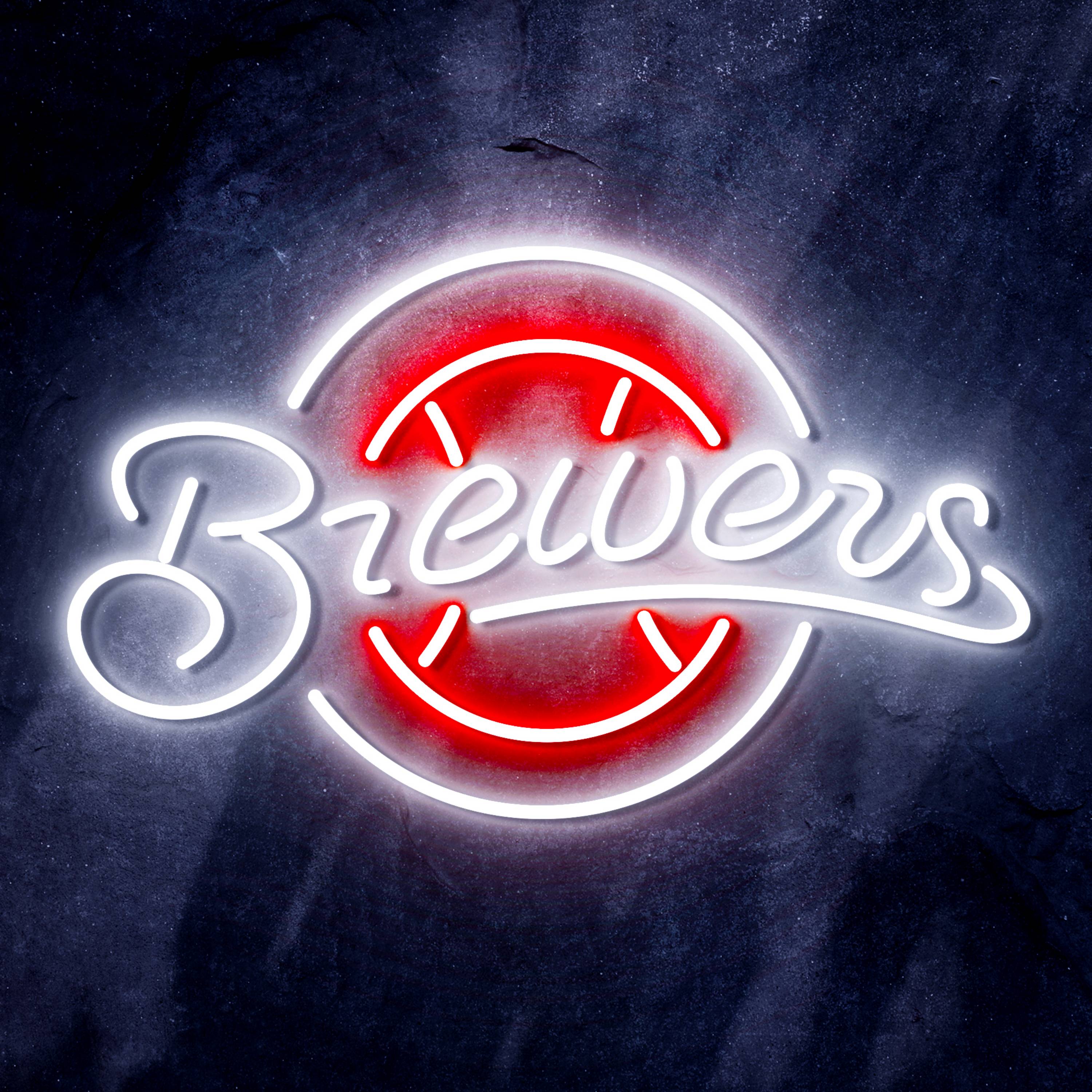 MLB Milwaukee Brewers Flex Neon-like LED Sign