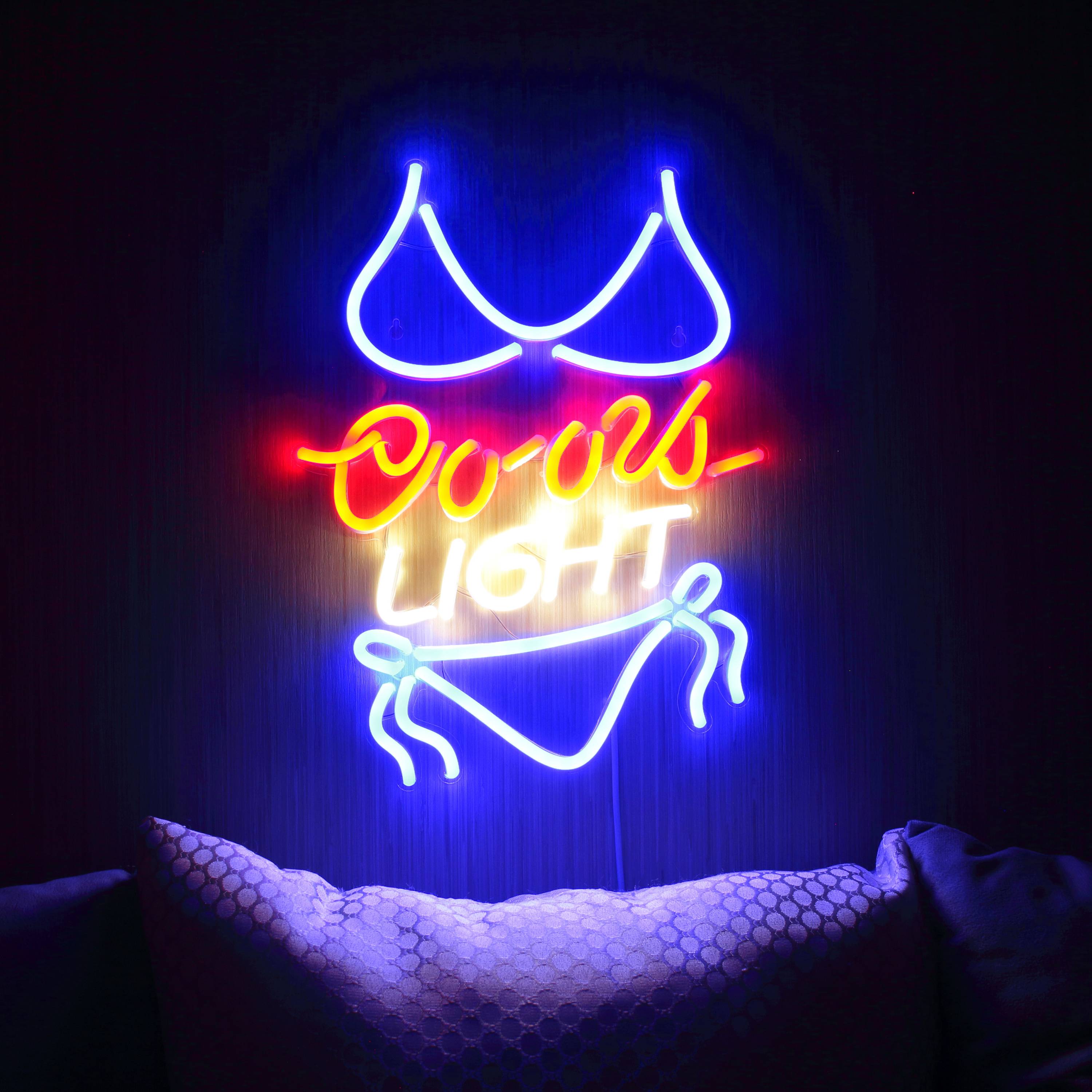 Coors Light with Bikinni Handmade LED Neon Light Sign