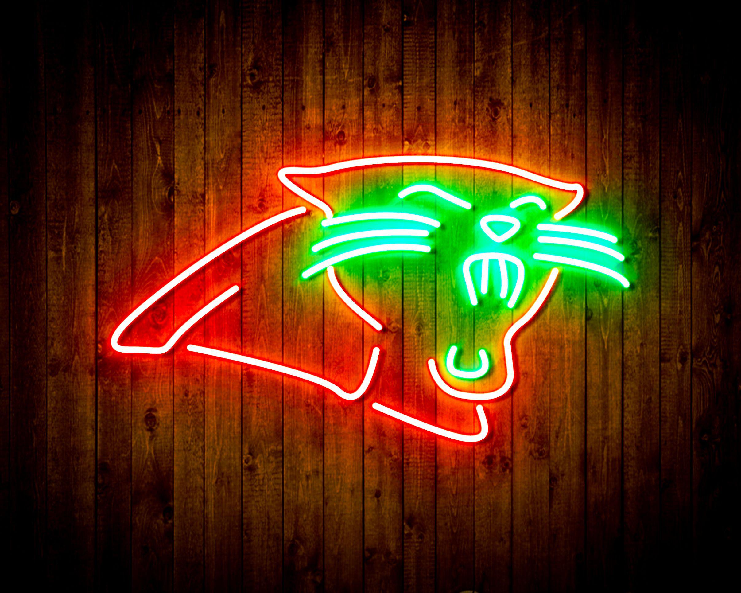 Carolina Panthers Neon-Like Flex LED Sign Dual Color - ProLedSign