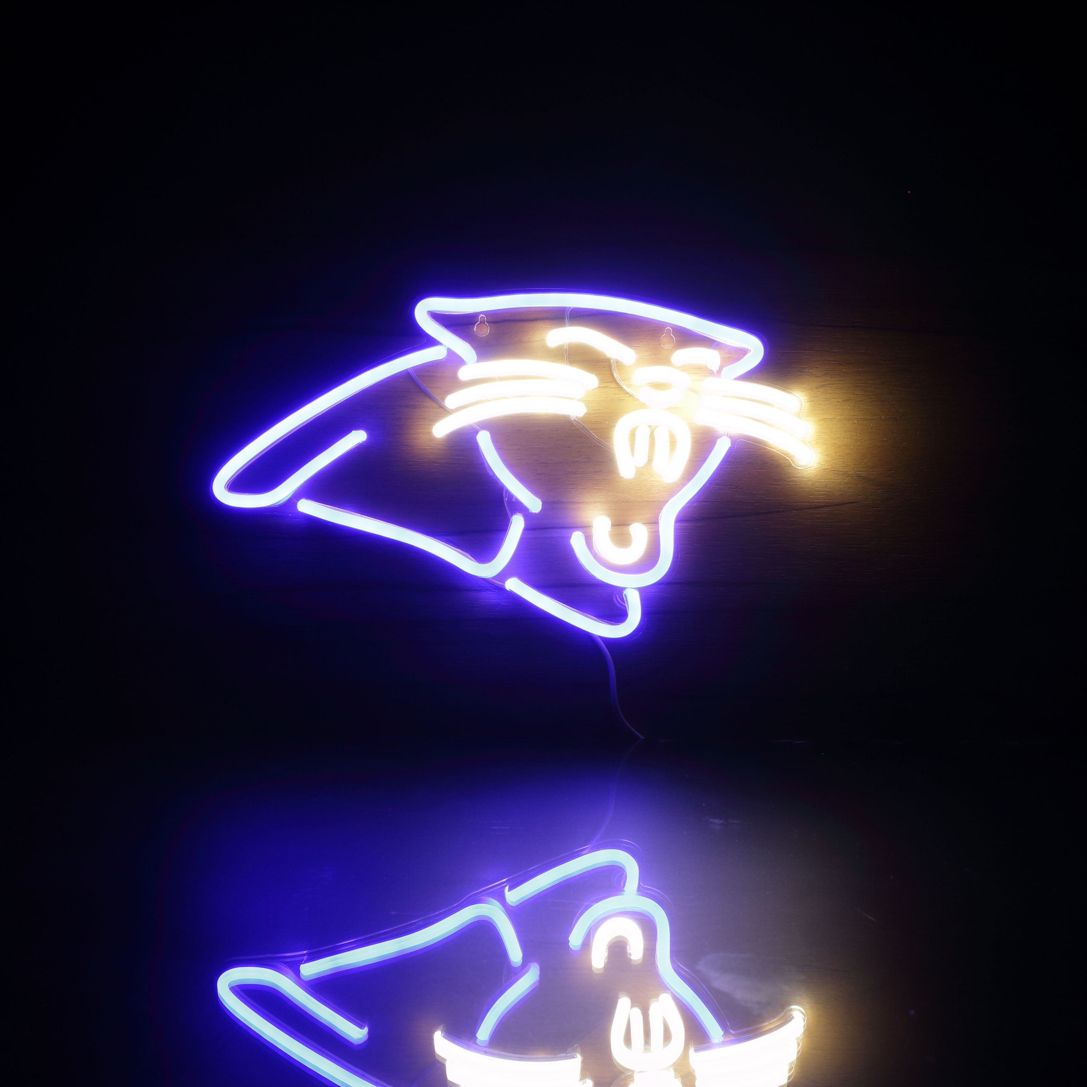 Carolina Panthers Neon-Like Flex LED Sign Dual Color - ProLedSign