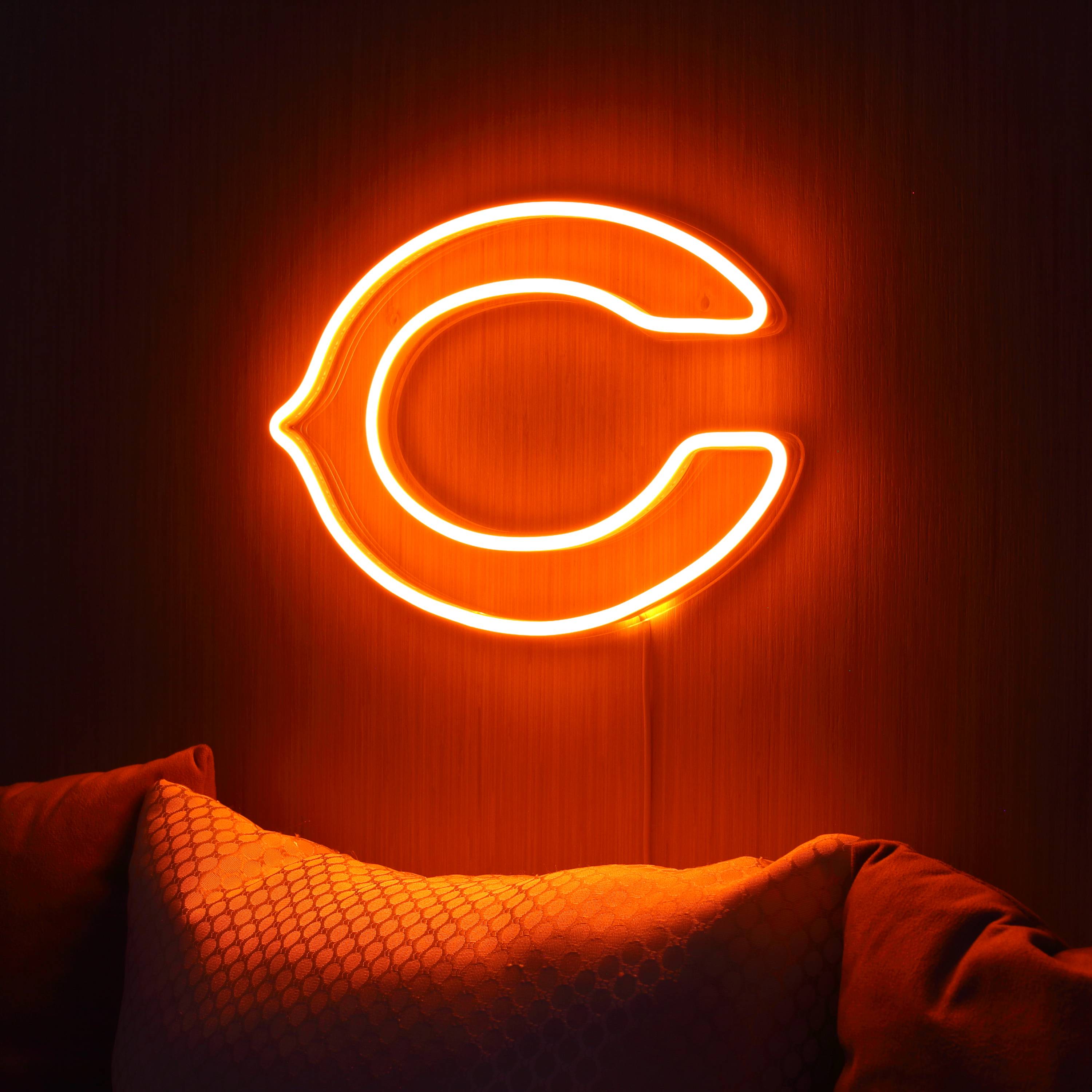 NFL Chicago Bears Large Flex LED Light Sign