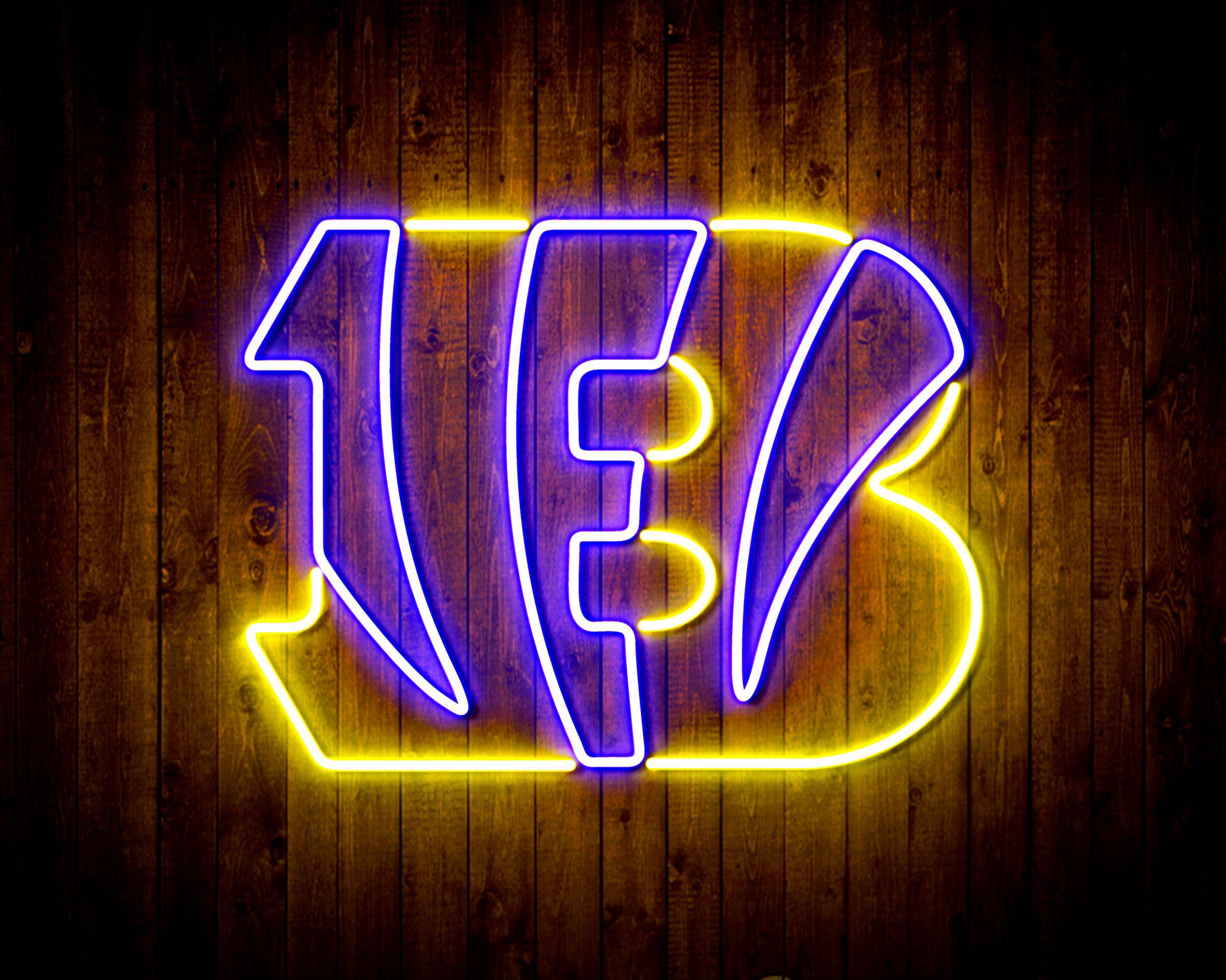 Cincinnati Bengals Bar Neon Flex Led Light Sign