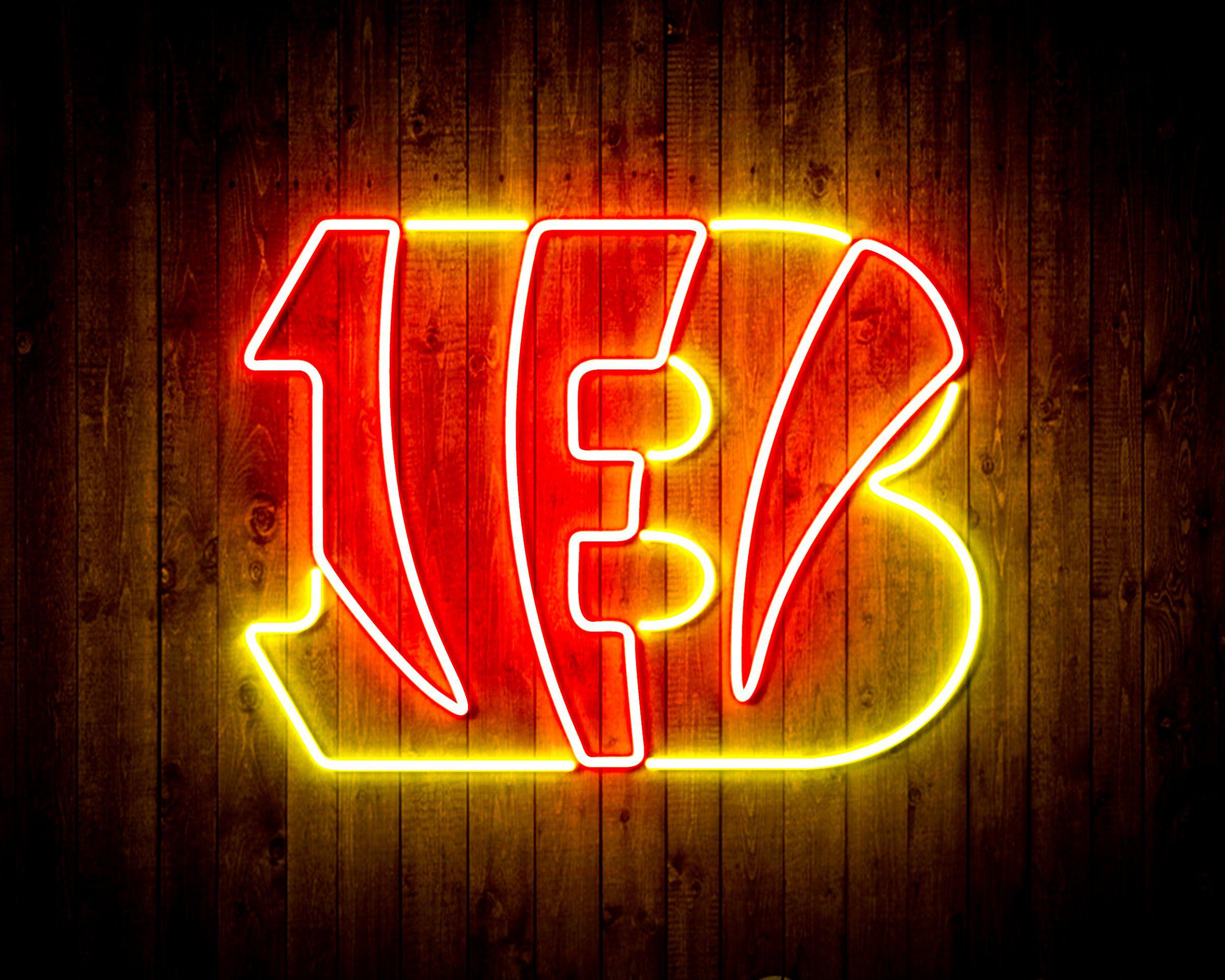 Cincinnati Bengals Bar Neon Flex Led Light Sign