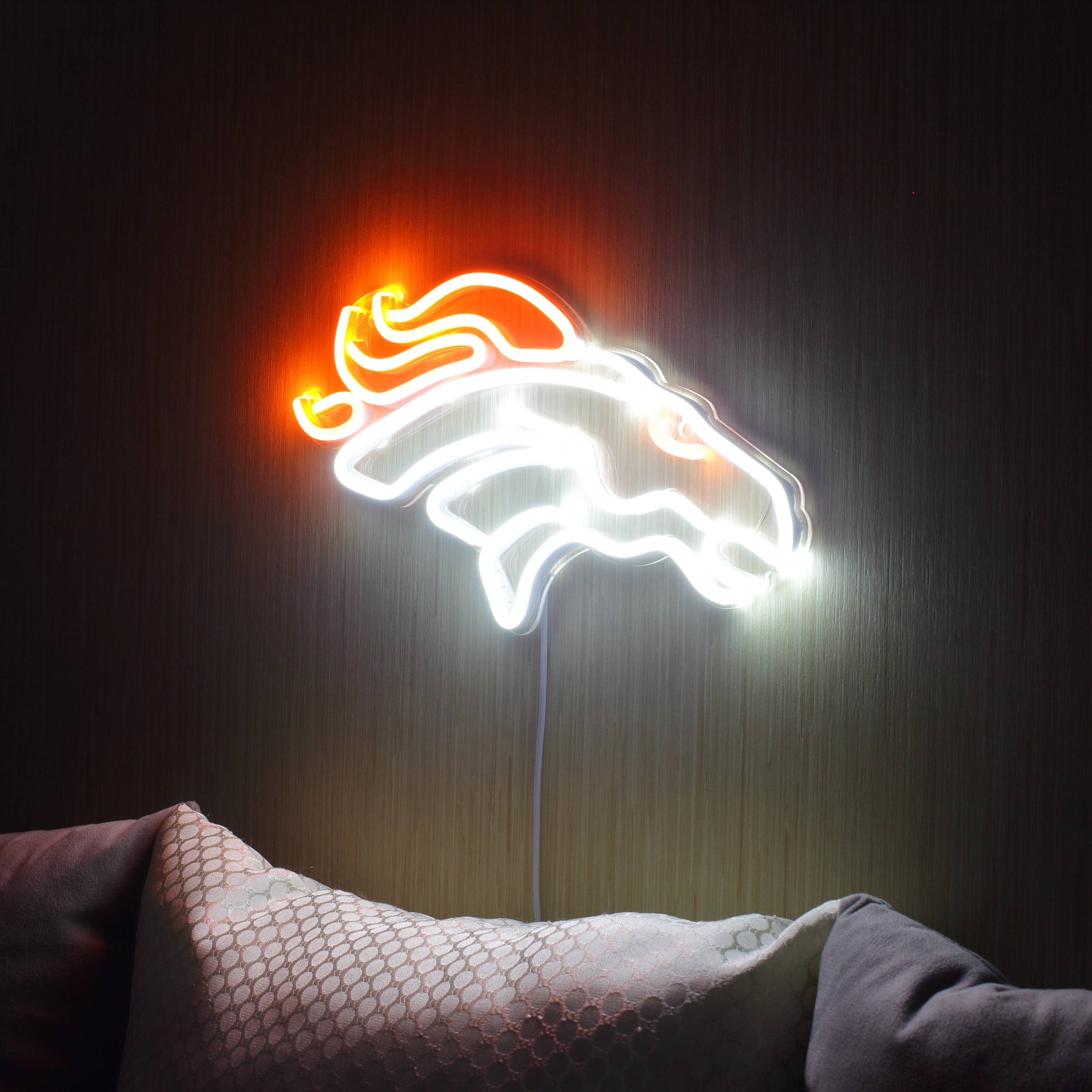 NFL Denver Broncos Large Flex Led Light Sign