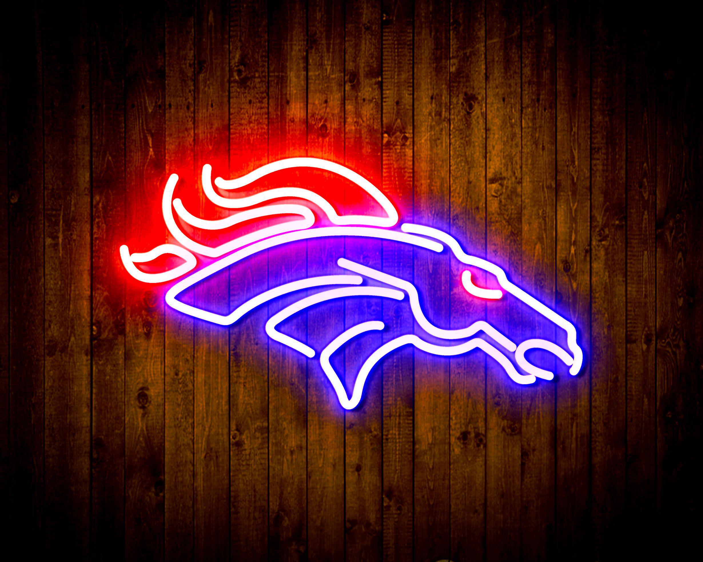 Denver Broncos Neon-Like Flex LED Sign Dual Color - ProLedSign