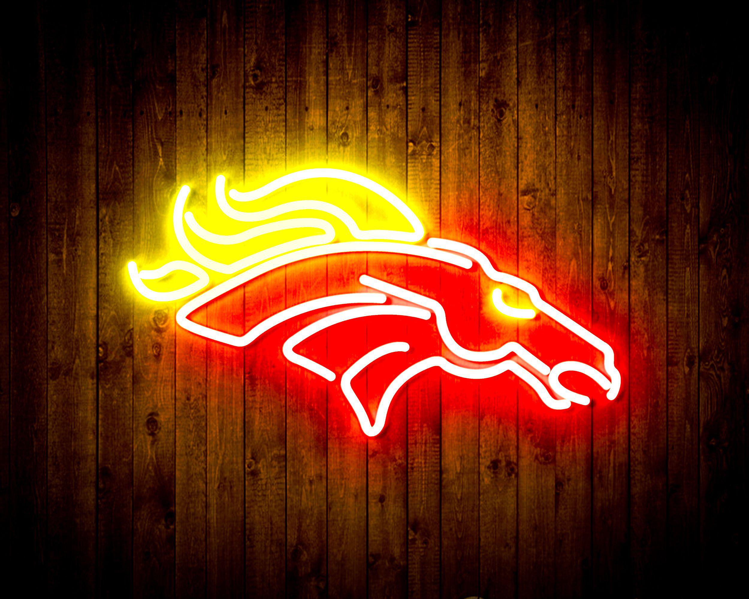 Denver Broncos Bar Flex Led Light Sign