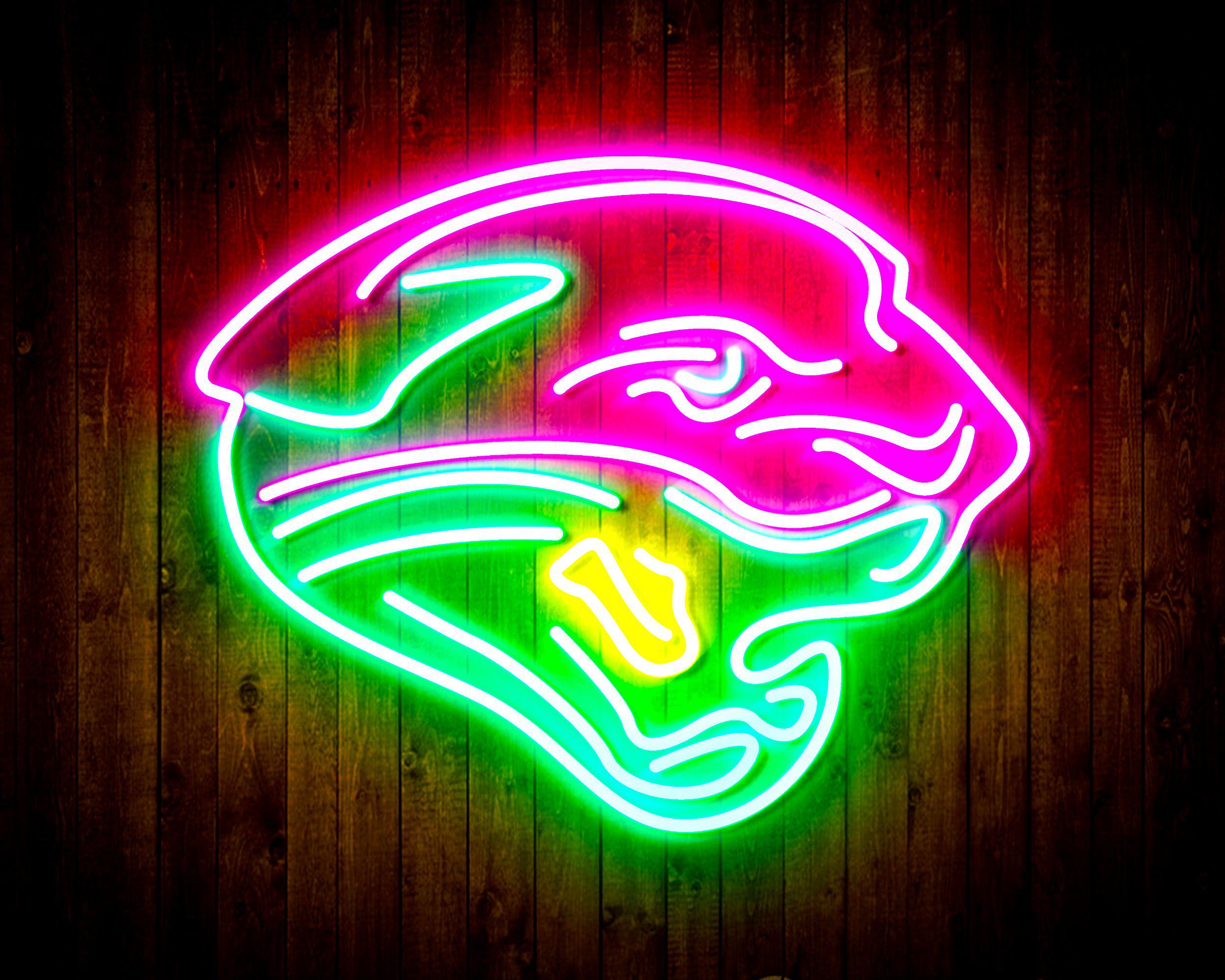 Jacksonville Jaguars Neon-Like Flex Led Light Sign Multi Color