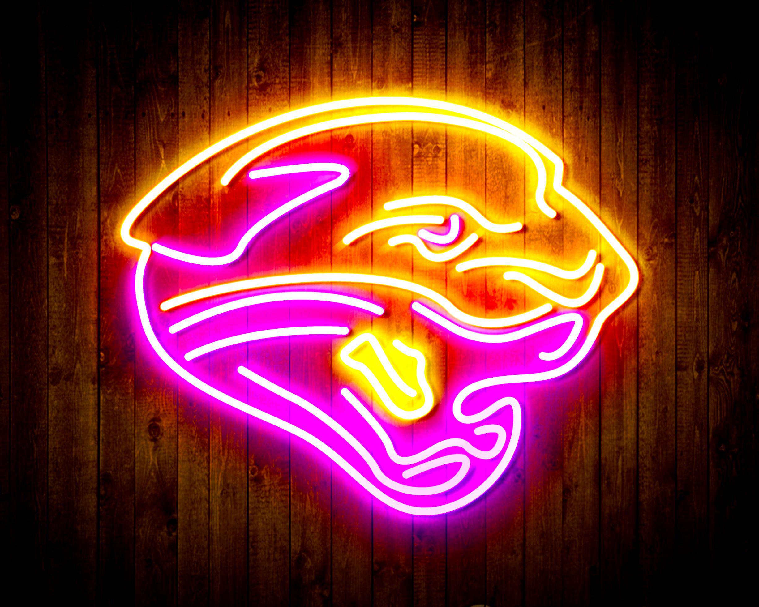 Jacksonville Jaguars Neon-Like Flex Led Light Sign Multi Color