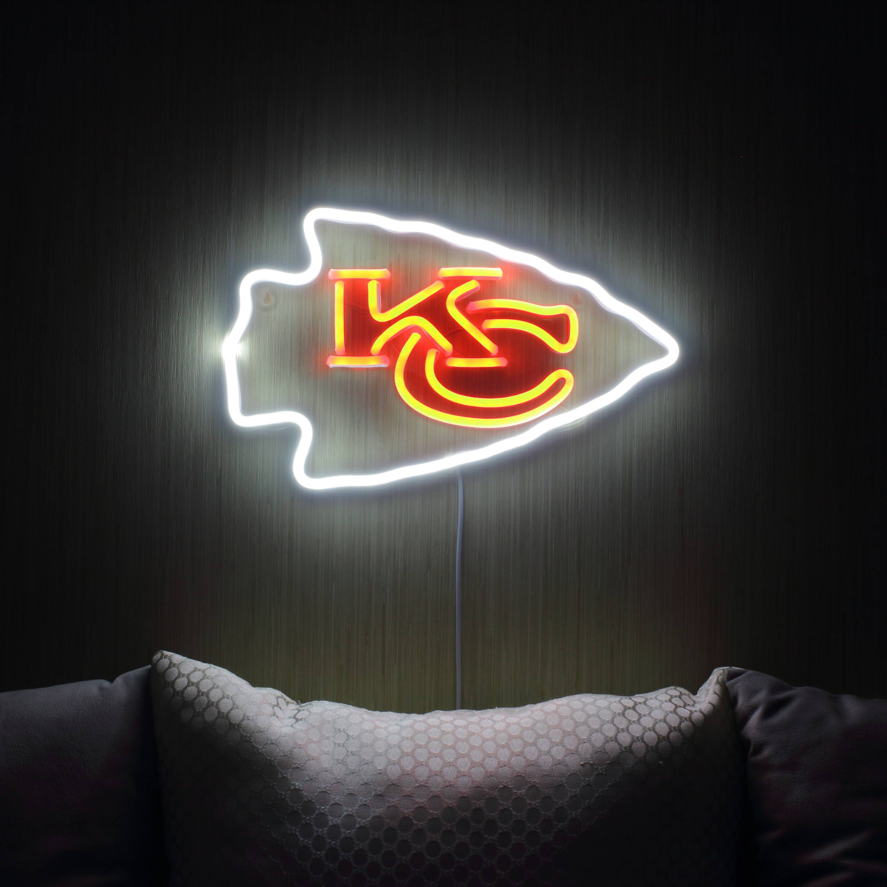 NFL Kansas City Chiefs Large Flex Led Light Sign