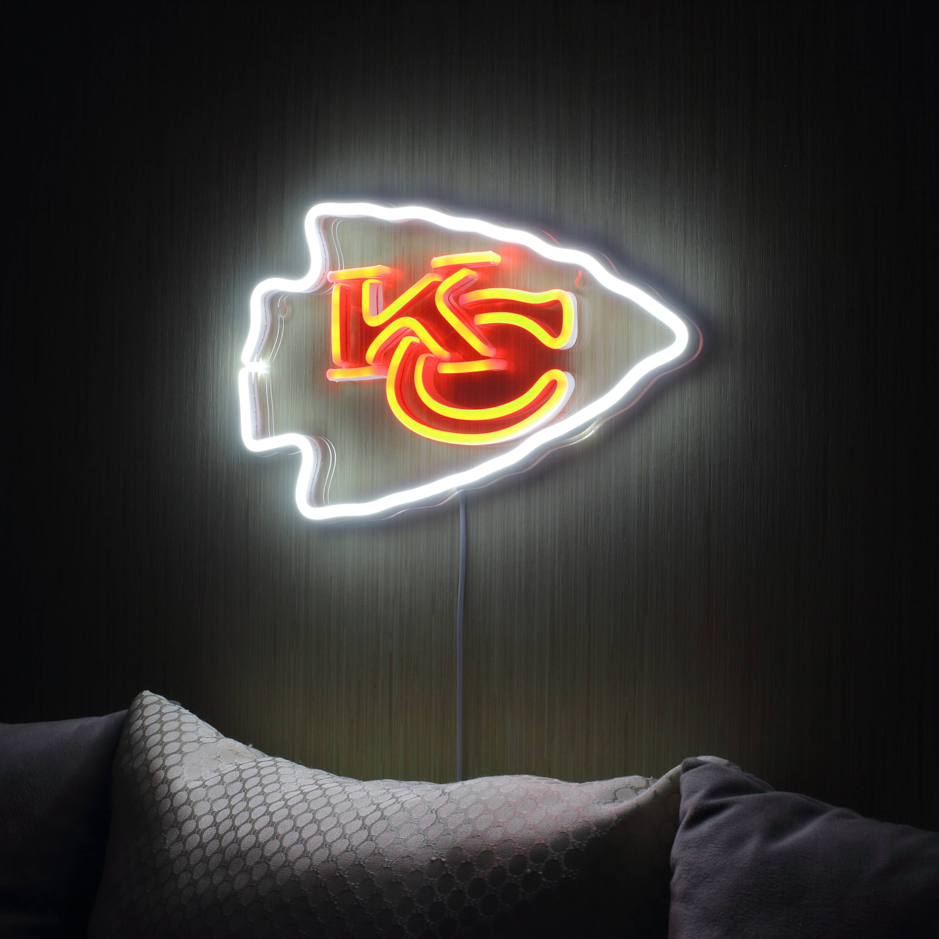 NFL Kansas City Chiefs Large Flex Led Light Sign