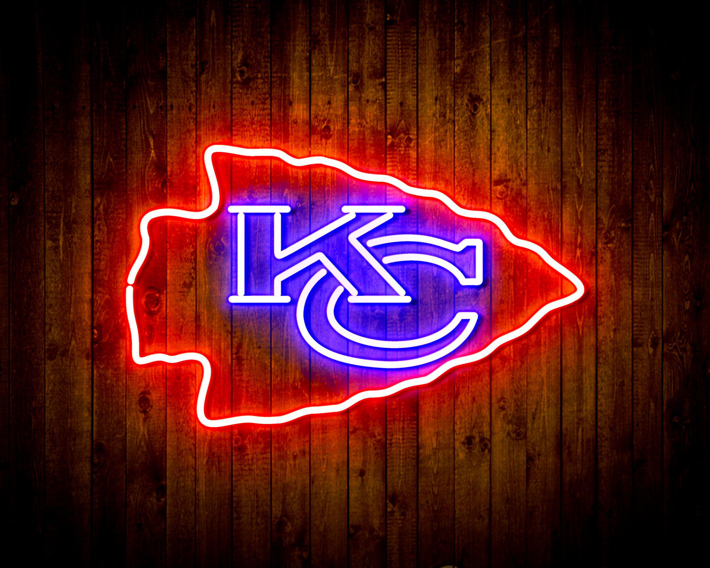 Kansas City Chiefs Neon-Like Flex LED Sign Dual Color - ProLedSign