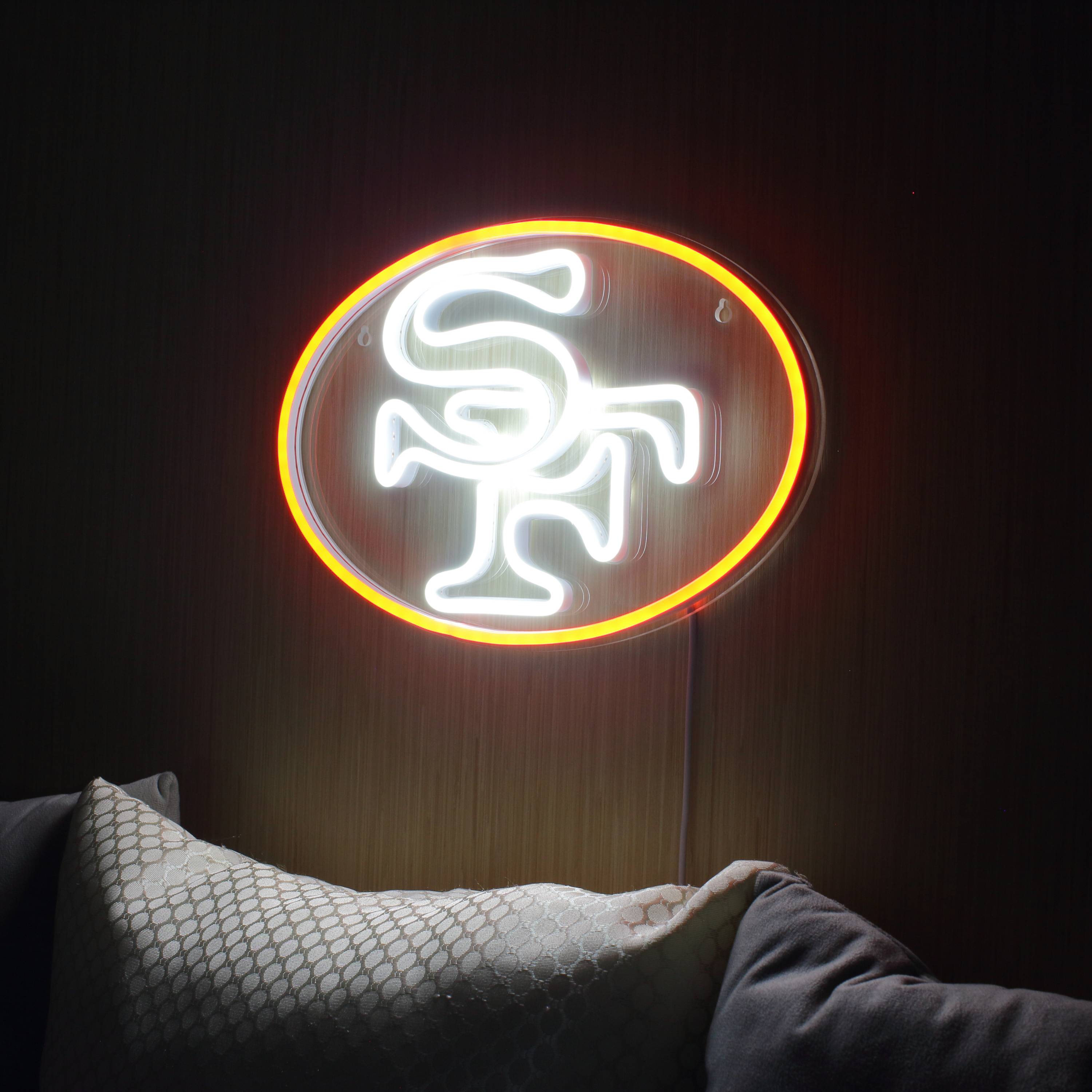 NFL San Francisco 49ers Large Flex Neon LED Light Sign