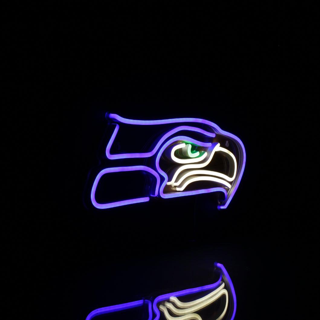 Seattle Seahawks Neon-Like Flex LED Light Sign Multi Color - led lab cave