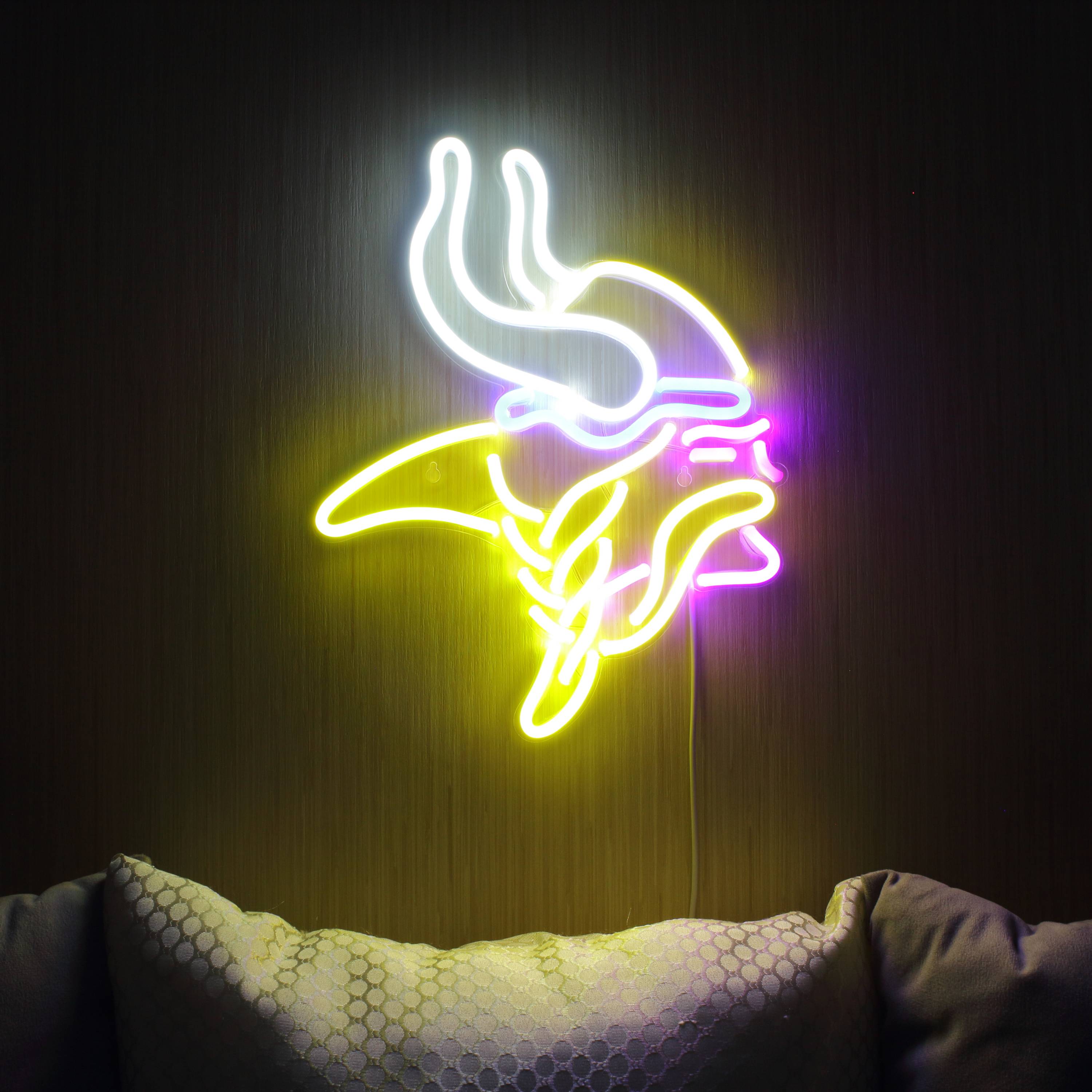 NFL Minnesota Vikings Large Flex Neon LED Light Sign