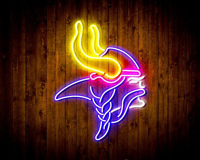 Minnesota Vikings Neon-Like Flex LED Light Sign Multi Color - led lab cave