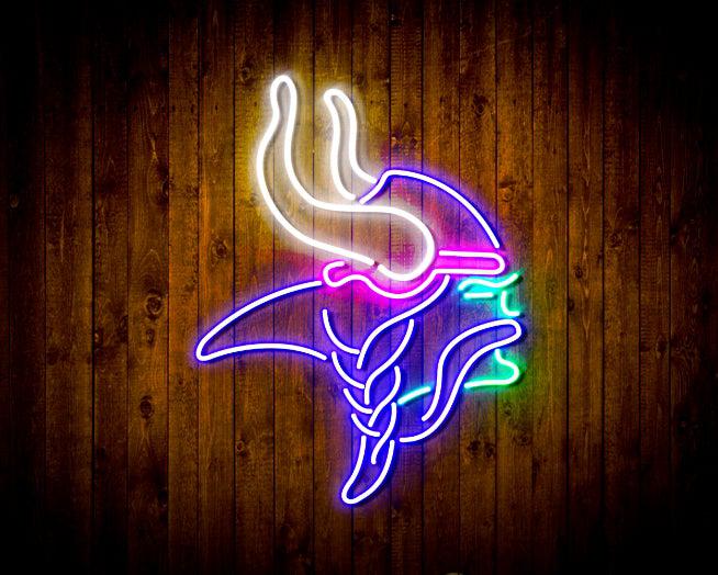 Minnesota Vikings Neon-Like Flex LED Light Sign Multi Color - led lab cave