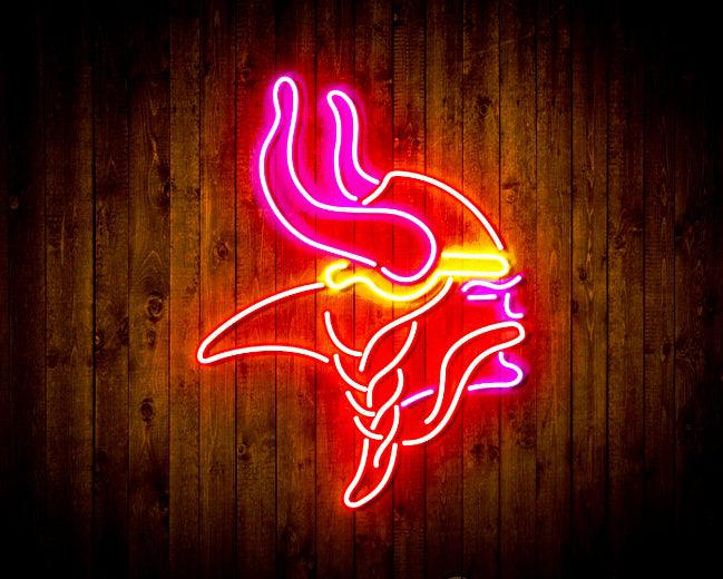 Minnesota Vikings Neon-Like Flex LED Light Sign Multi Color - led lab cave