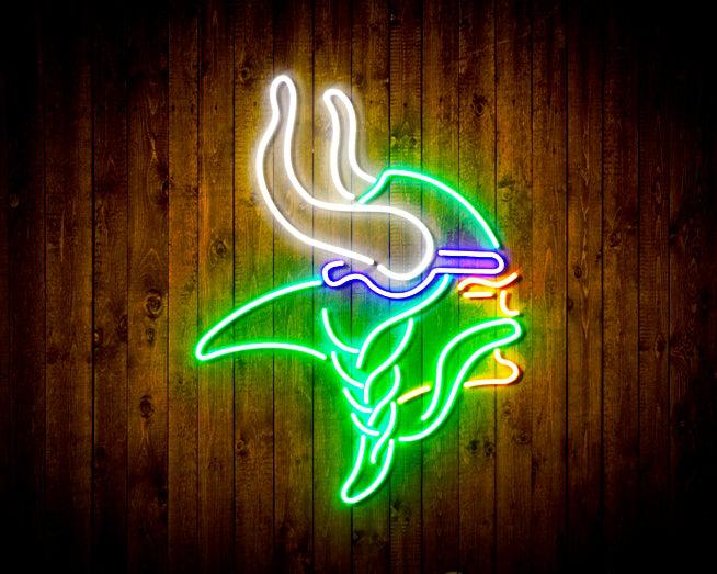 Minnesota Vikings Neon-Like Flex LED Light Sign Multi Color - led lab cave