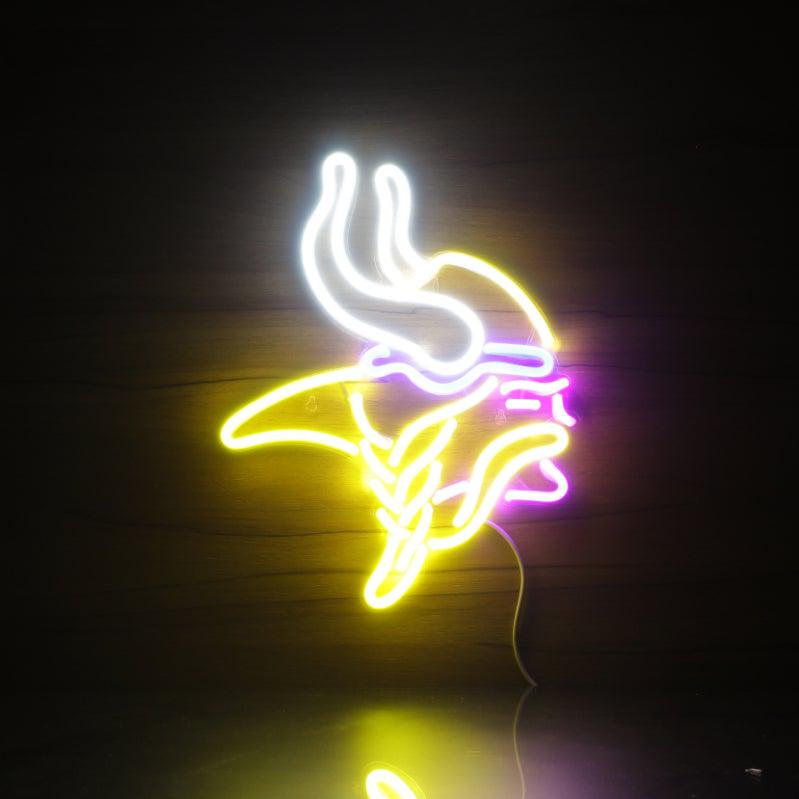 Minnesota Vikings Neon-Like Flex LED Light Sign Multi Color - led lab cave