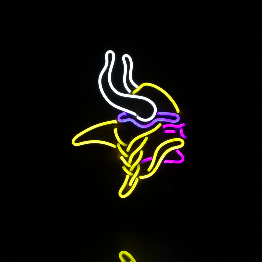 Minnesota Vikings Neon-Like Flex LED Light Sign Multi Color - led lab cave