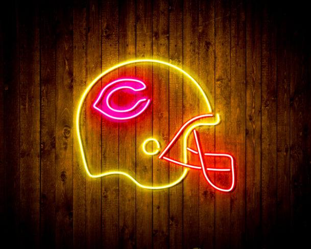 NFL Chicago Bears Helmet Handmade Neon Flex LED Sign - ProLedSign