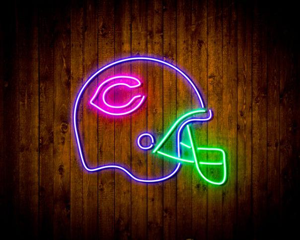 NFL Chicago Bears Helmet Handmade Neon Flex LED Sign - ProLedSign