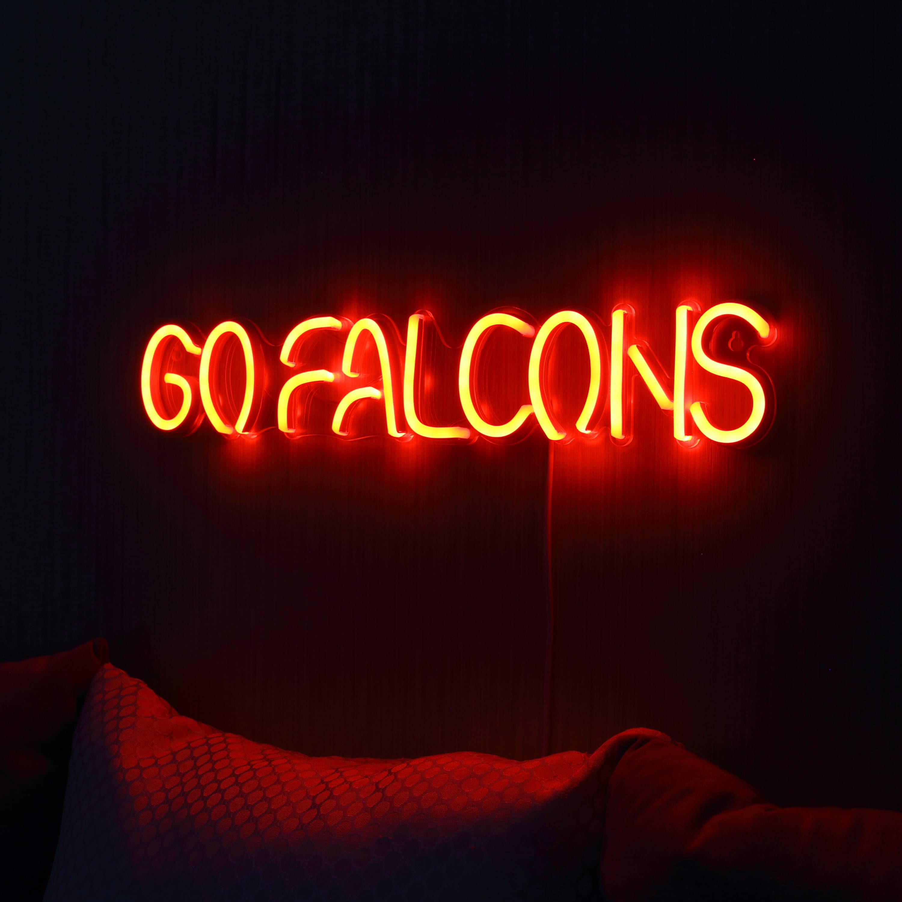 NFL Atlanta Falcons Go Falcons Large Flex Led Light Sign