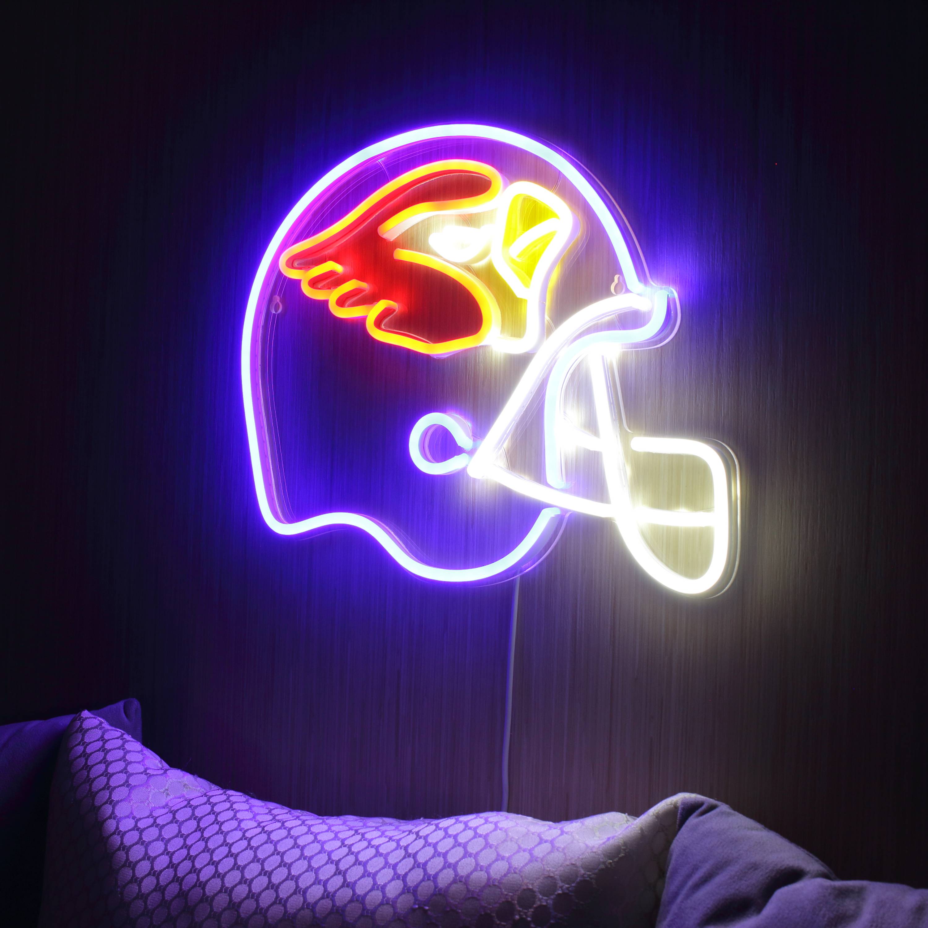 NFL Helmet Arizona Cardinals Large Flex Neon LED Light Sign