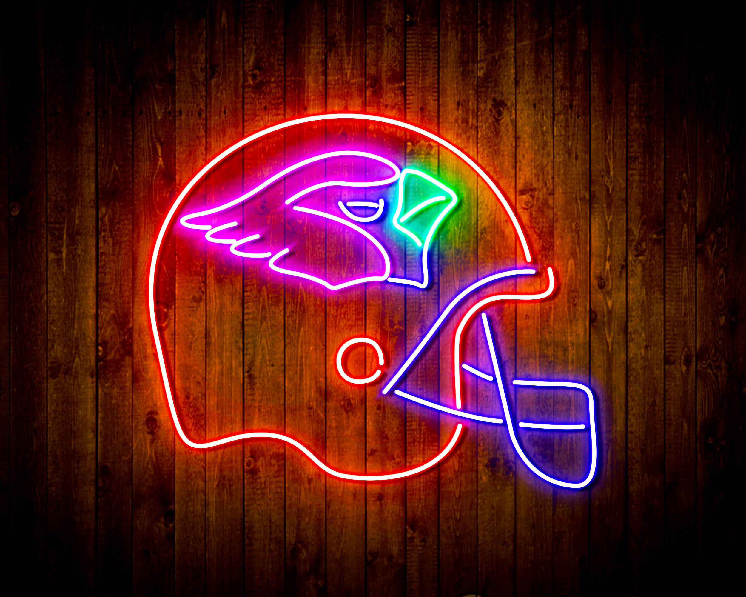 NFL Helmet Arizona Cardinals Bar Neon Flex LED Light Sign