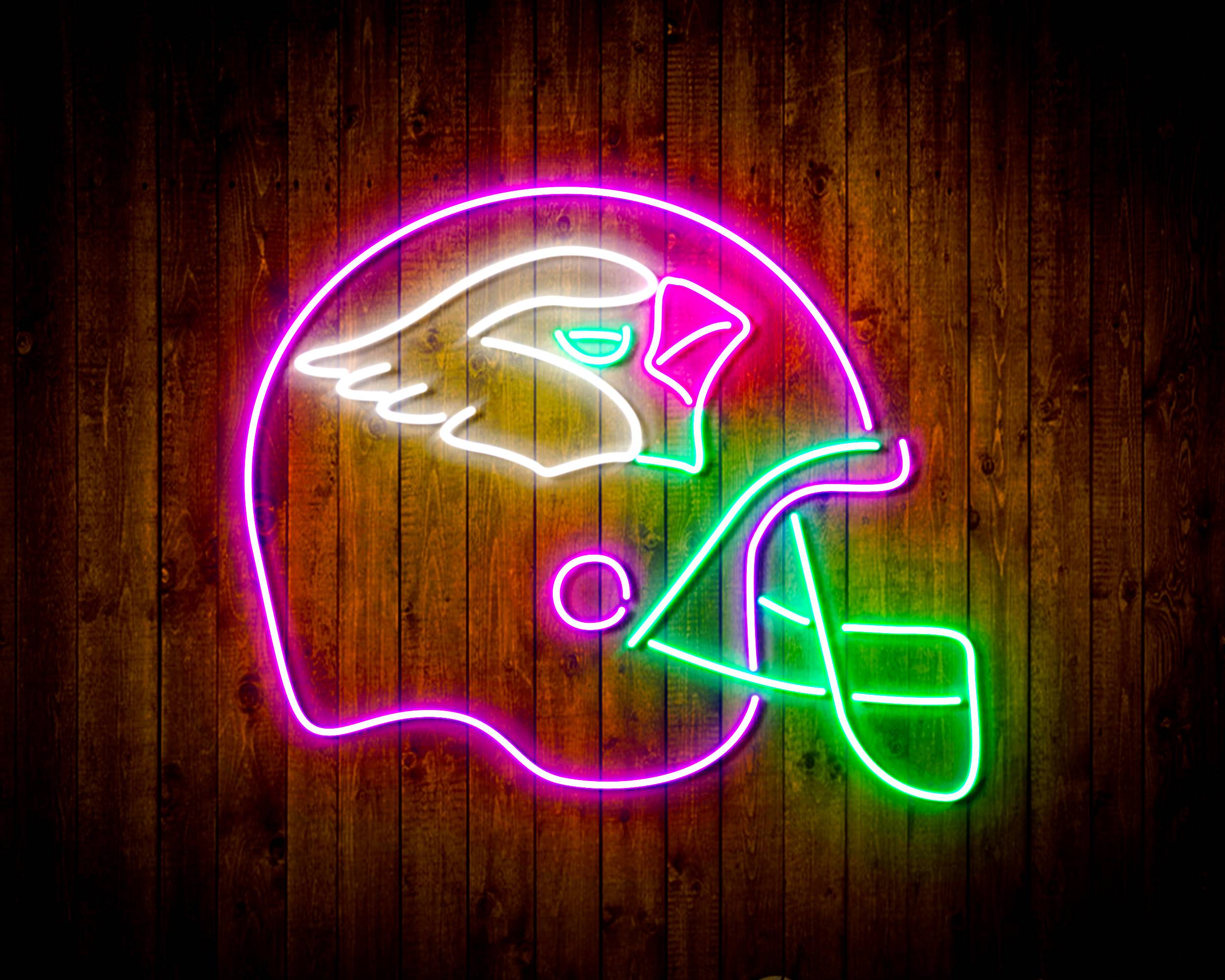 NFL Helmet Arizona Cardinals Bar Neon Flex LED Light Sign