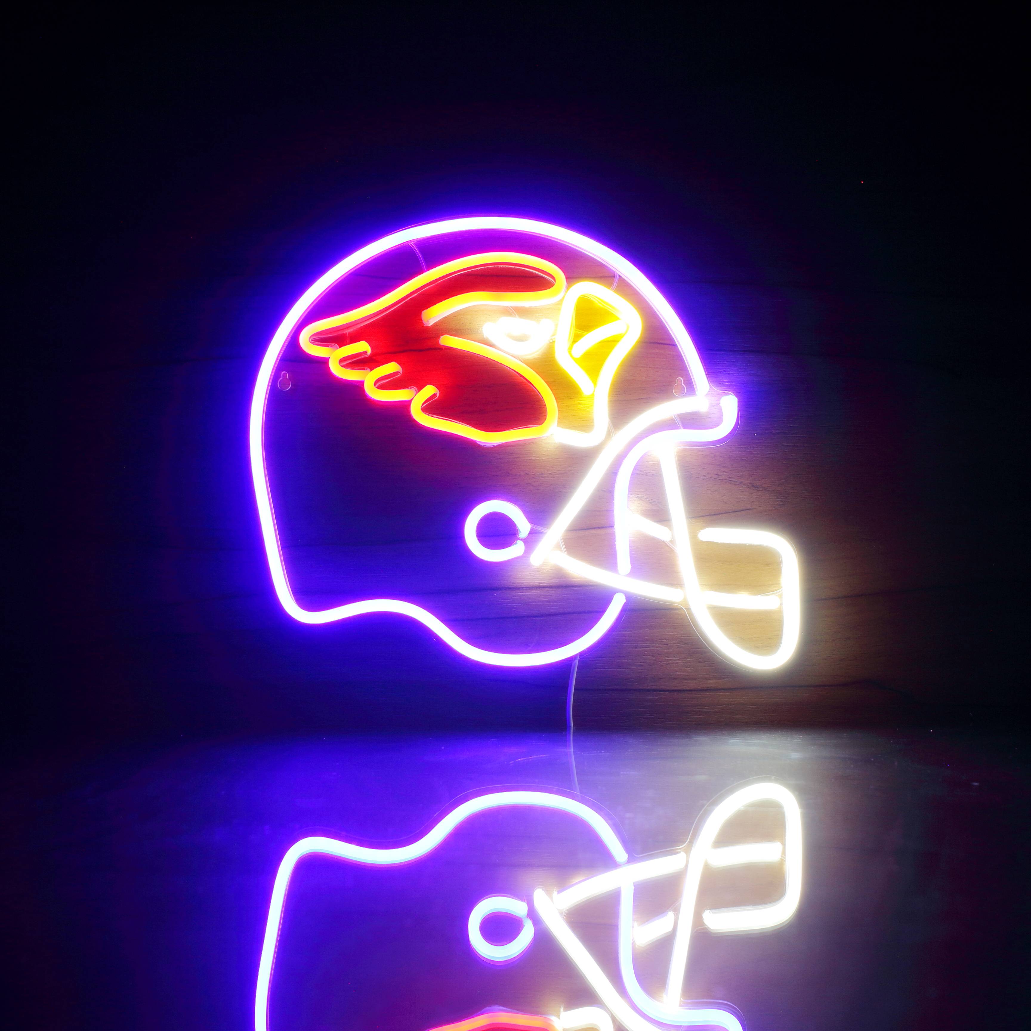 NFL Helmet Arizona Cardinals Bar Neon Flex LED Light Sign