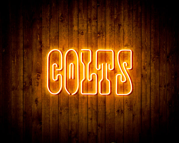 NFL Indianapolis Colts Handmade Neon Flex LED Sign - ProLedSign