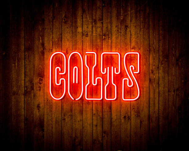 NFL Indianapolis Colts Handmade Neon Flex LED Sign - ProLedSign