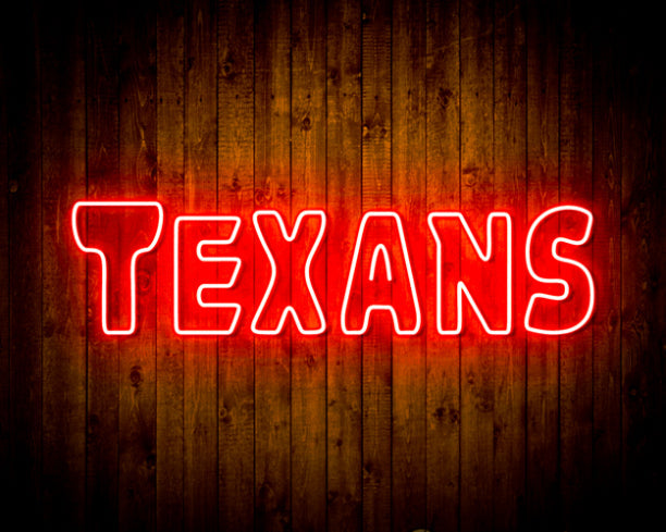 Houston Texans Handmade Neon Flex LED Sign - ProLedSign