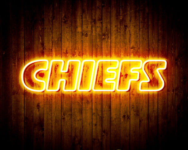 Kansas City Chiefs Home Bar Neon Flex Led Light Sign